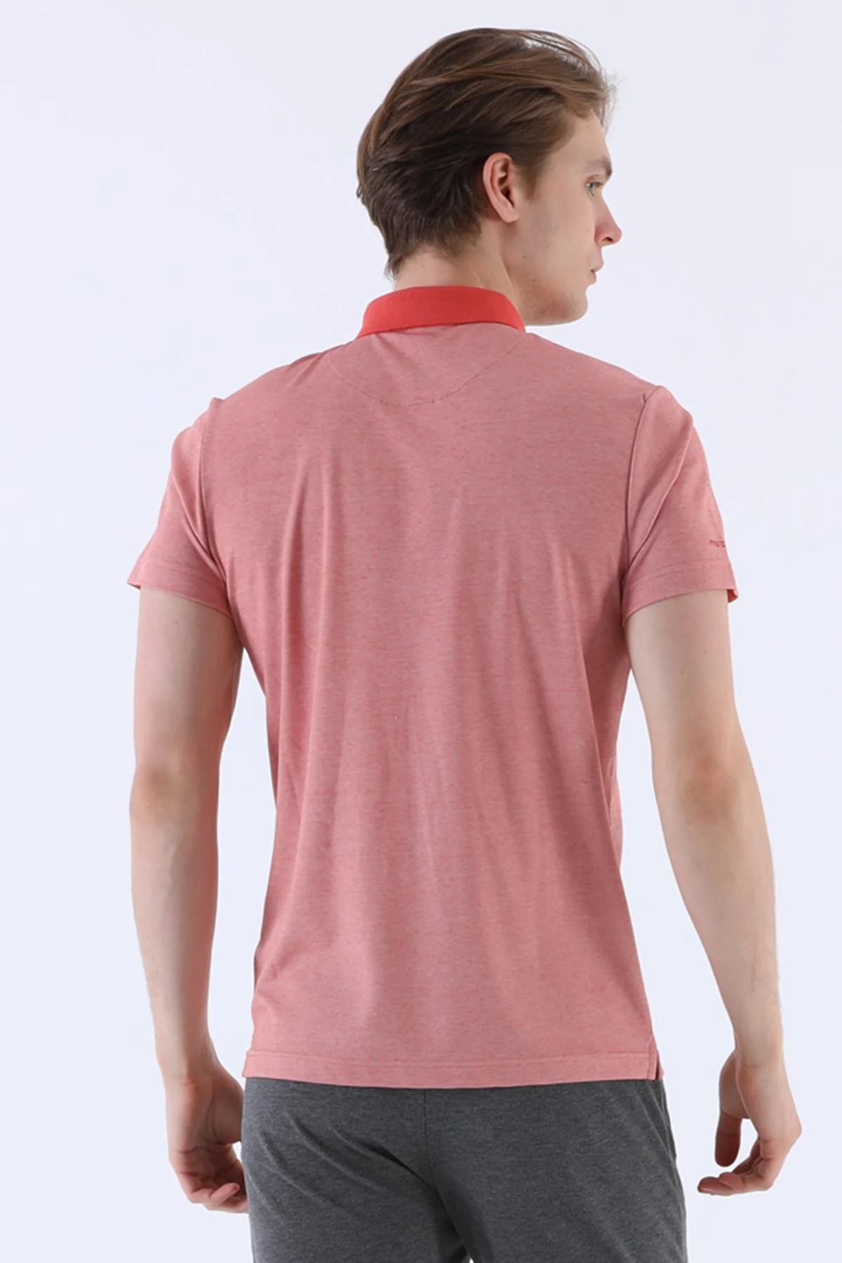 Maraton Regular Erkek Polo Yaka Kiremit T-shirt - 3