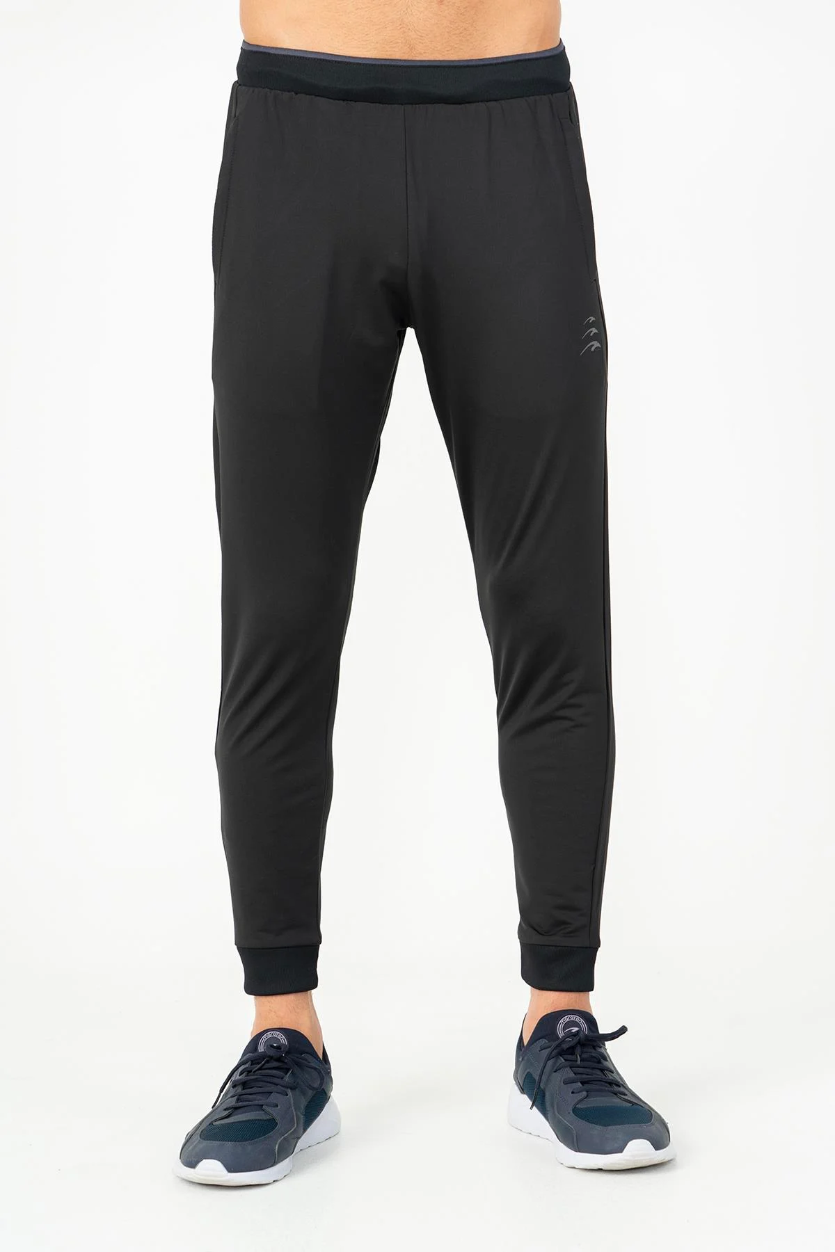 Maraton Regular Erkek Ribana Paça Siyah- Eşofman Altı