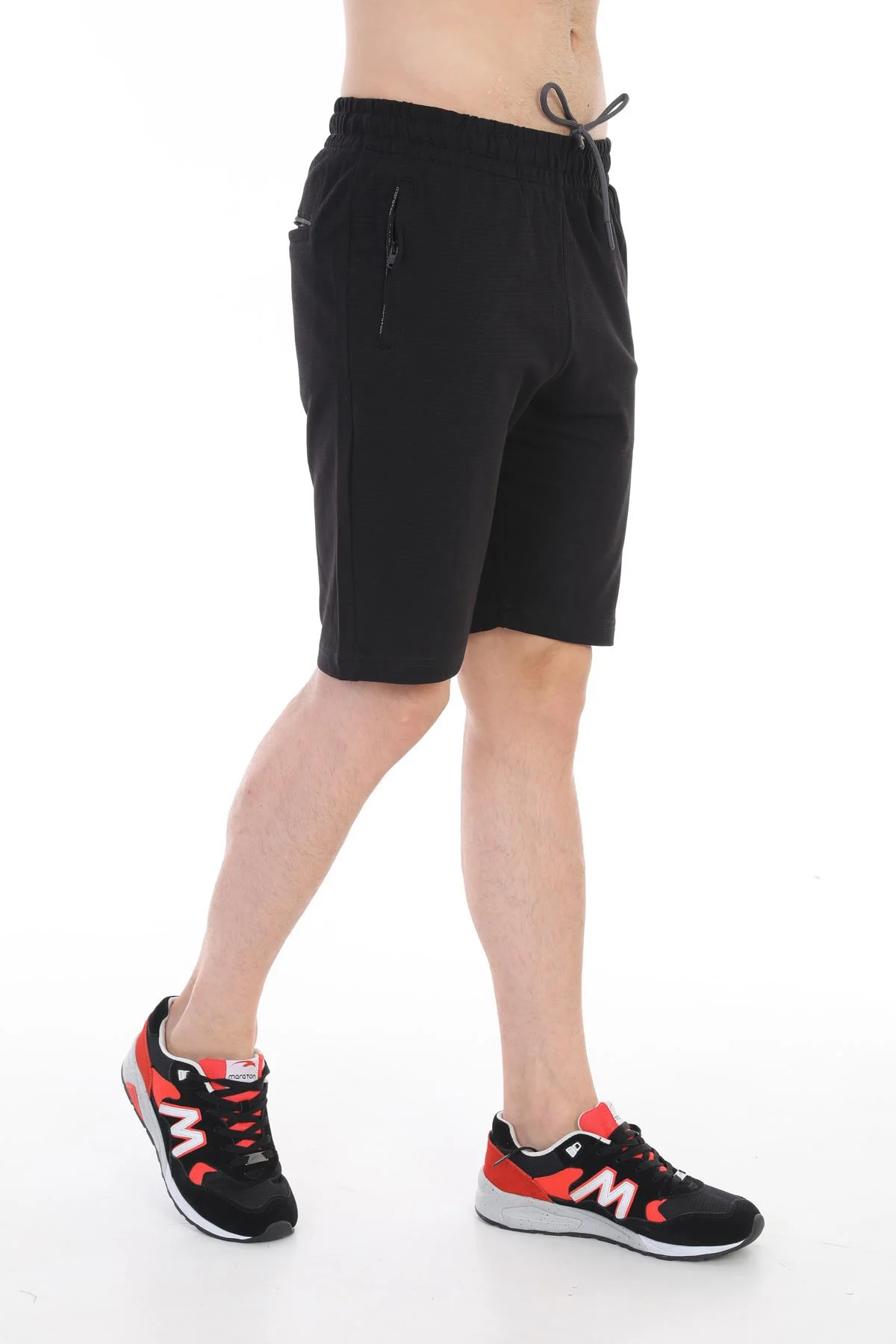 Maraton Regular Erkek Siyah- Şort - 4