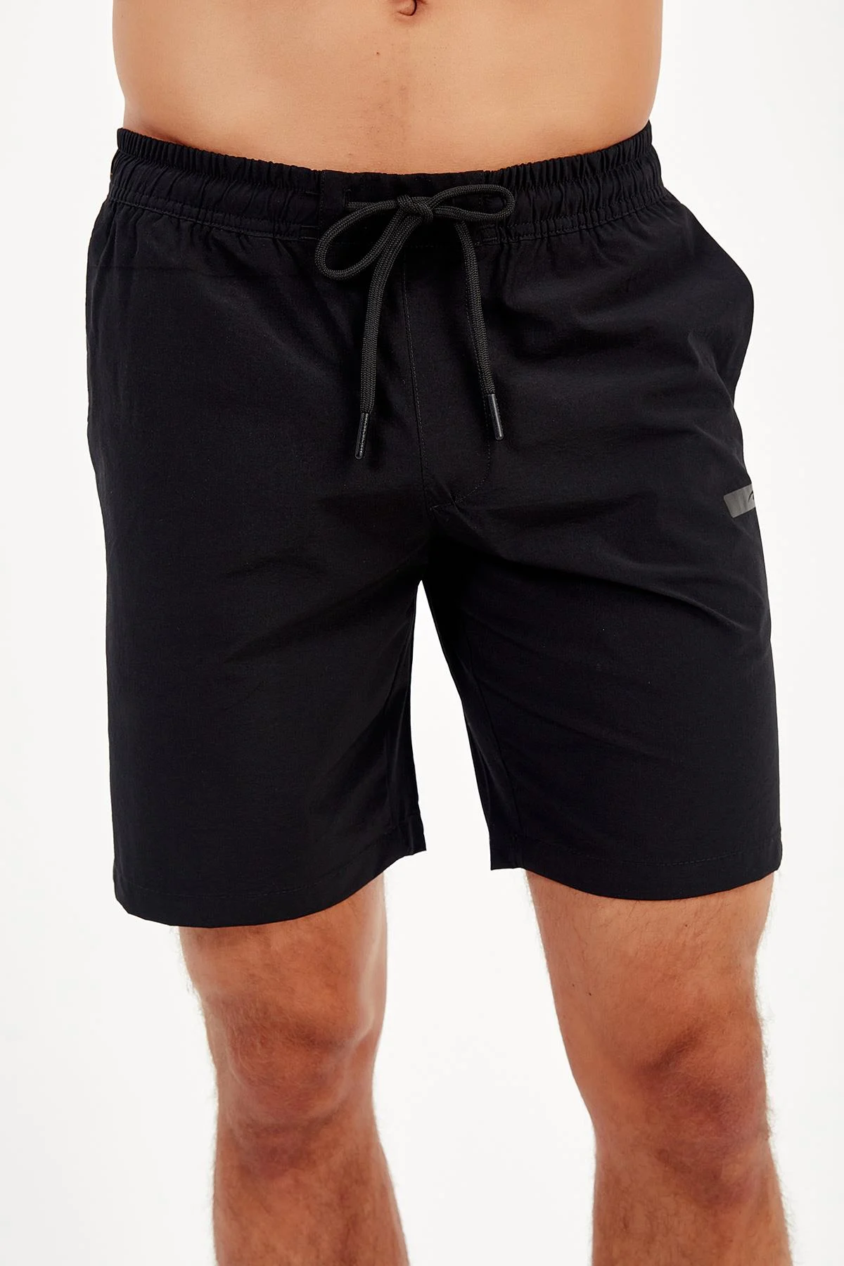 Maraton Regular Erkek Siyah-Turuncu Şort