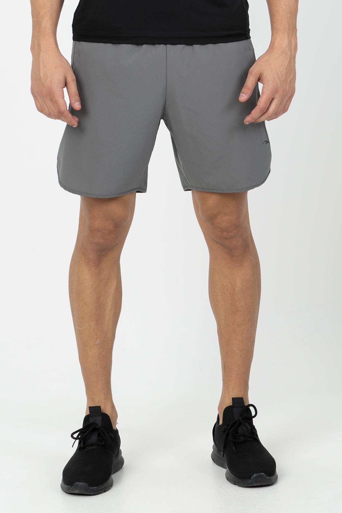 Maraton Regular Erkek Şort Antrasit Melanj Şort