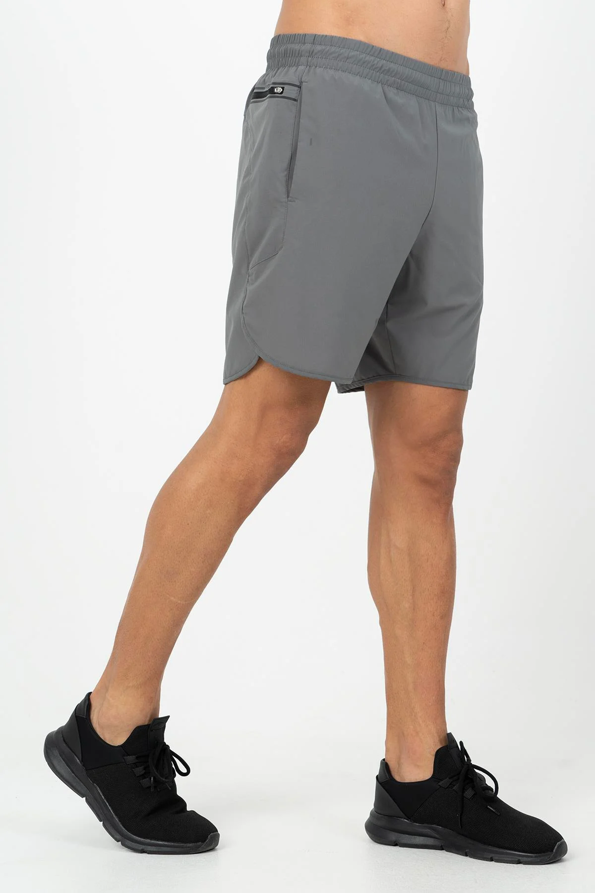 Maraton Regular Erkek Şort Antrasit Melanj Şort - 4
