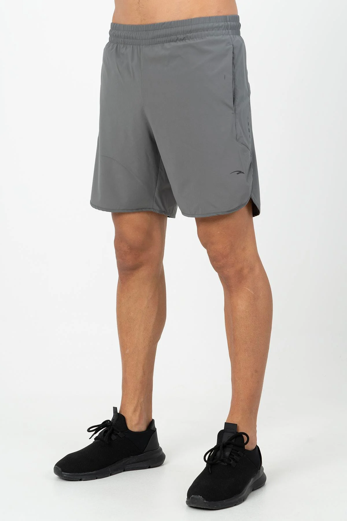 Maraton Regular Erkek Şort Antrasit Melanj Şort - 5