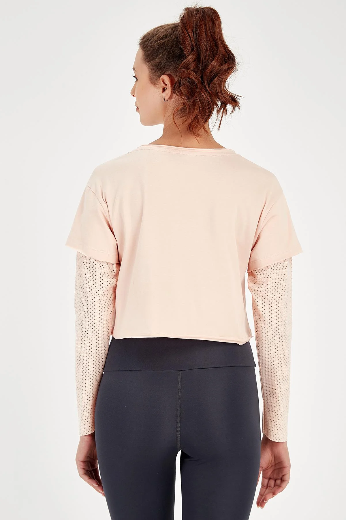 Maraton Regular Kadın Bisiklet Yaka Mercan Sweatshirt - 3