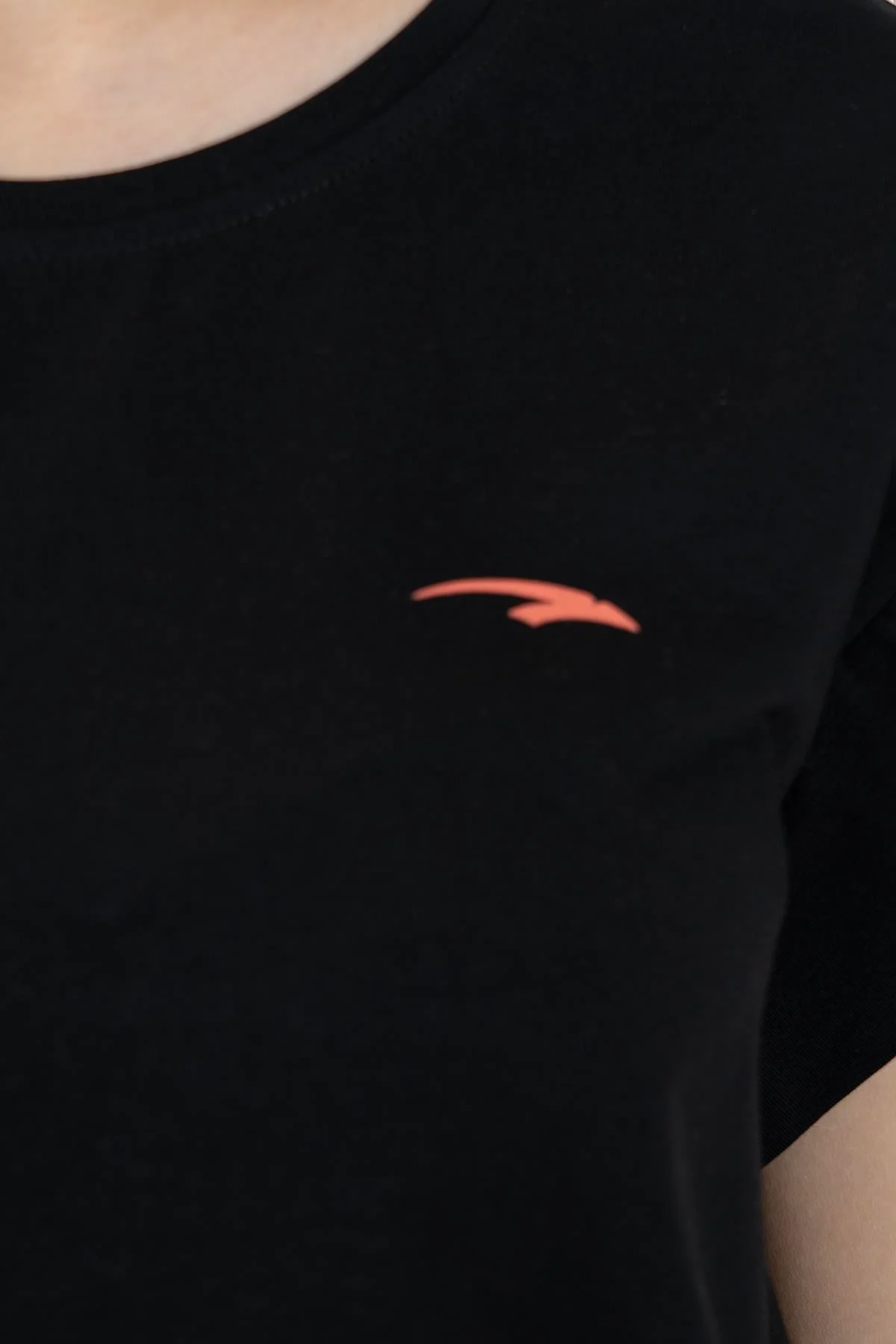 Maraton Regular Kadın Bisiklet Yaka Siyah- T-shirt - 6