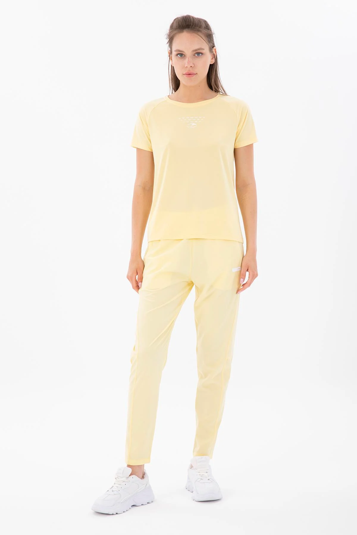 Maraton Regular Kadın Dar Paça Açık Sarı Pantolon - 5