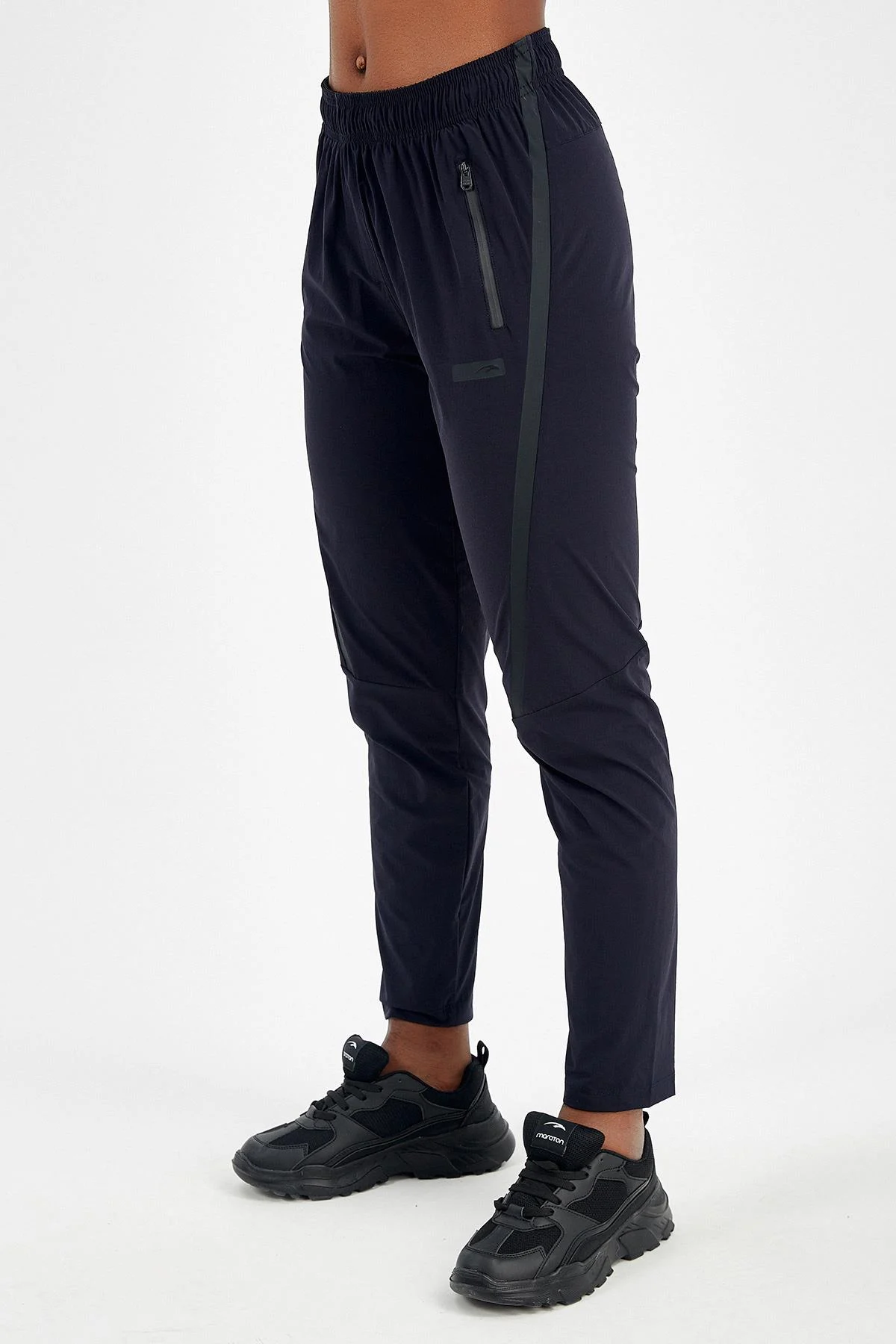 Maraton Regular Kadın Dar Paça Lacivert Pantolon - 4