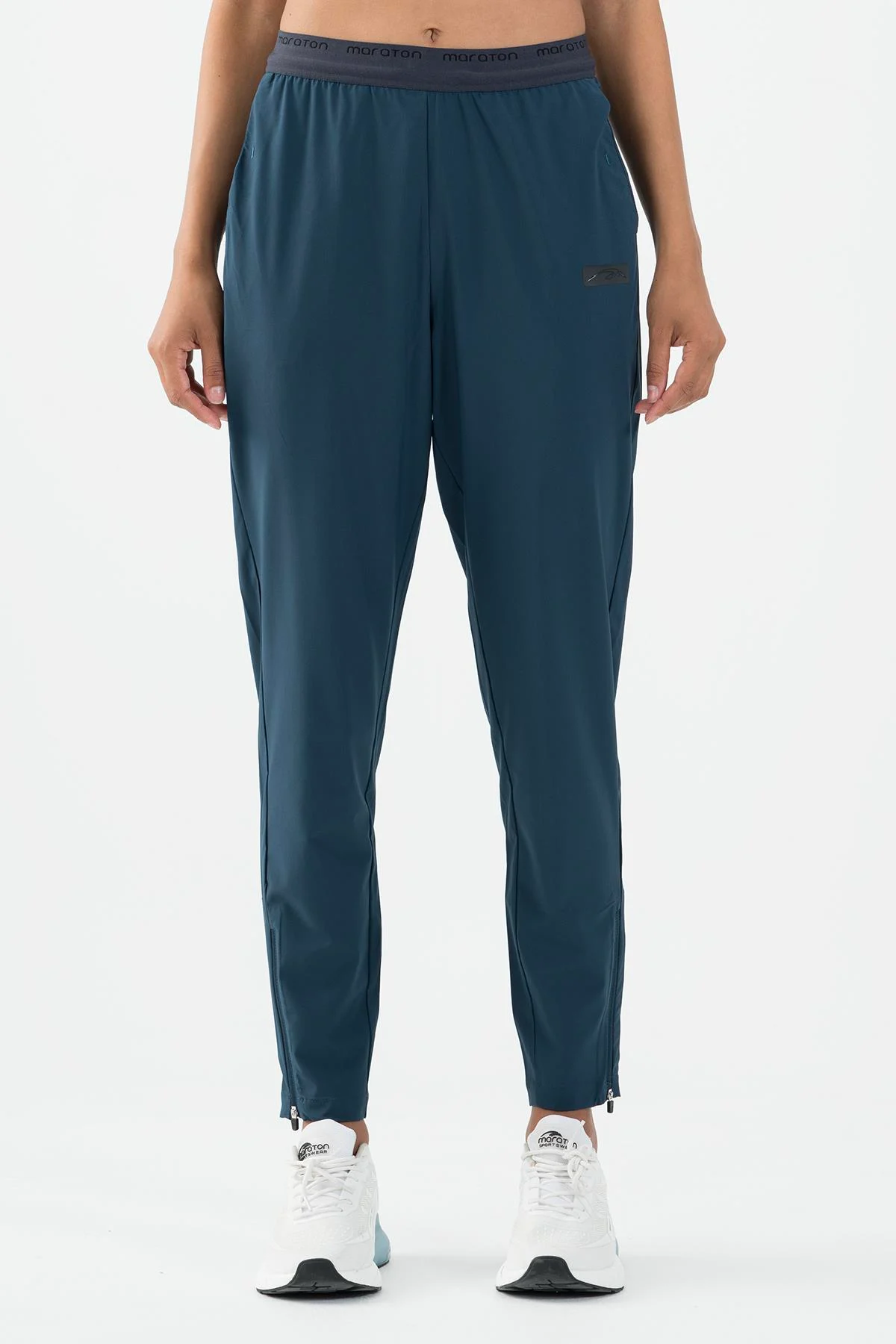 Maraton Regular Kadın Dar Paça Navy Pantolon