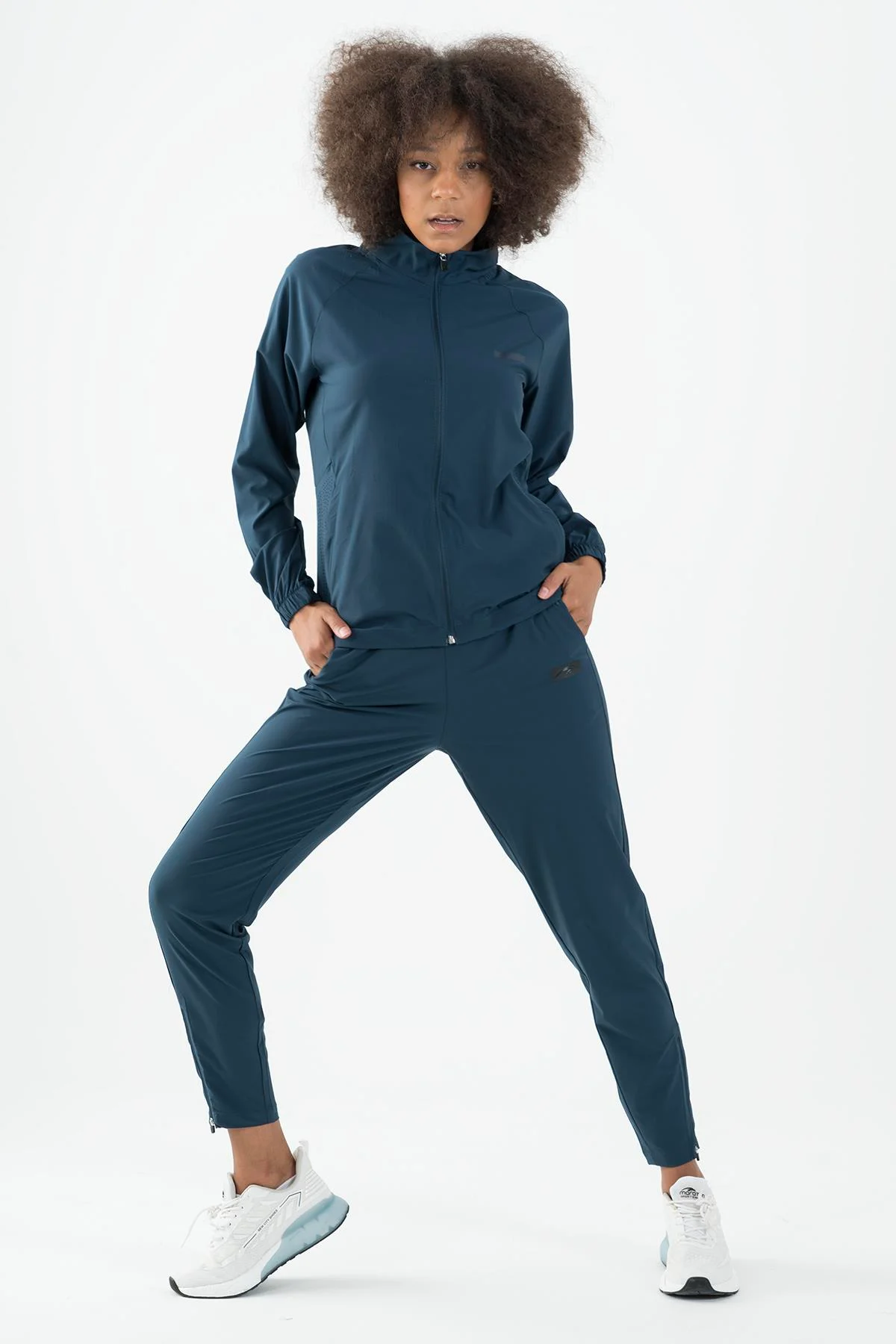 Maraton Regular Kadın Dar Paça Navy Pantolon - 5