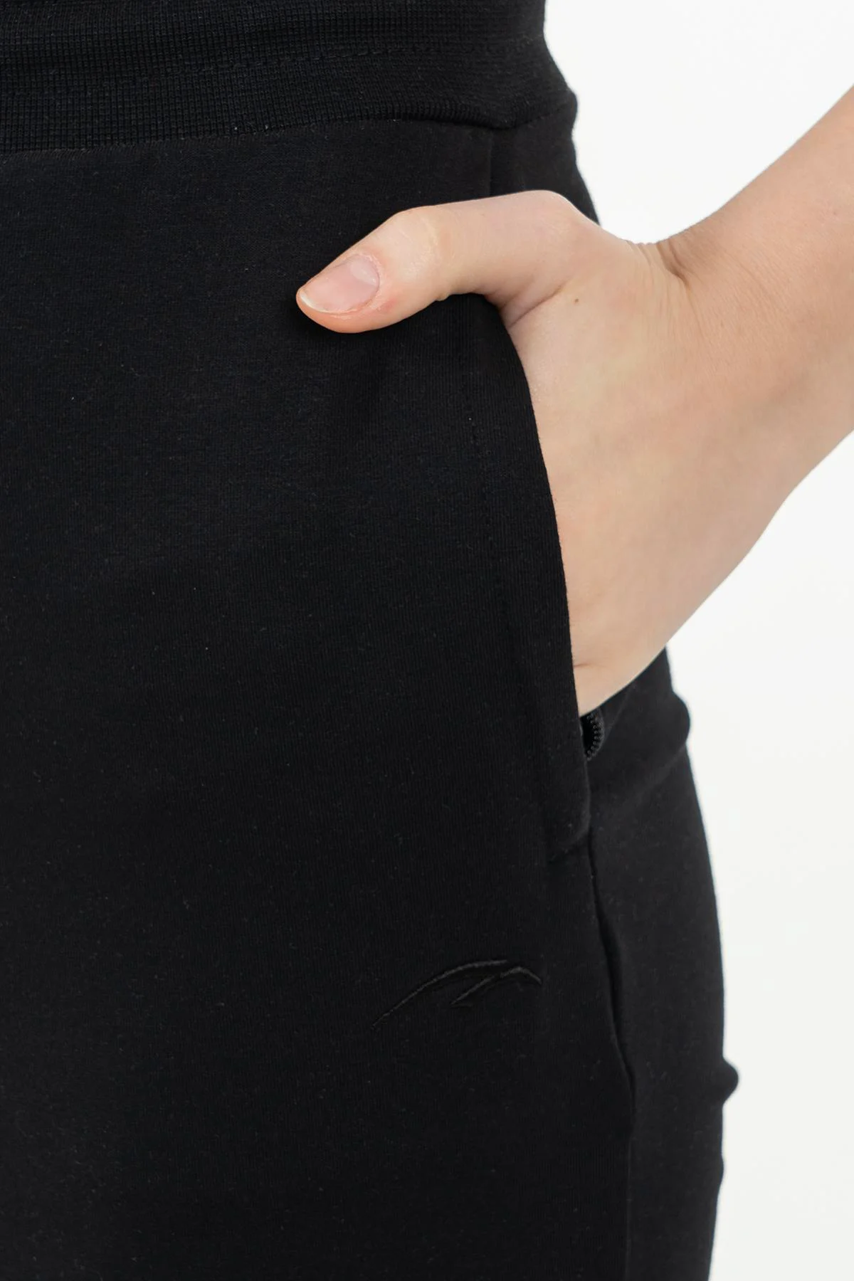 Maraton Regular Kadın Dar Paça Siyah- Eşofman Altı - 7