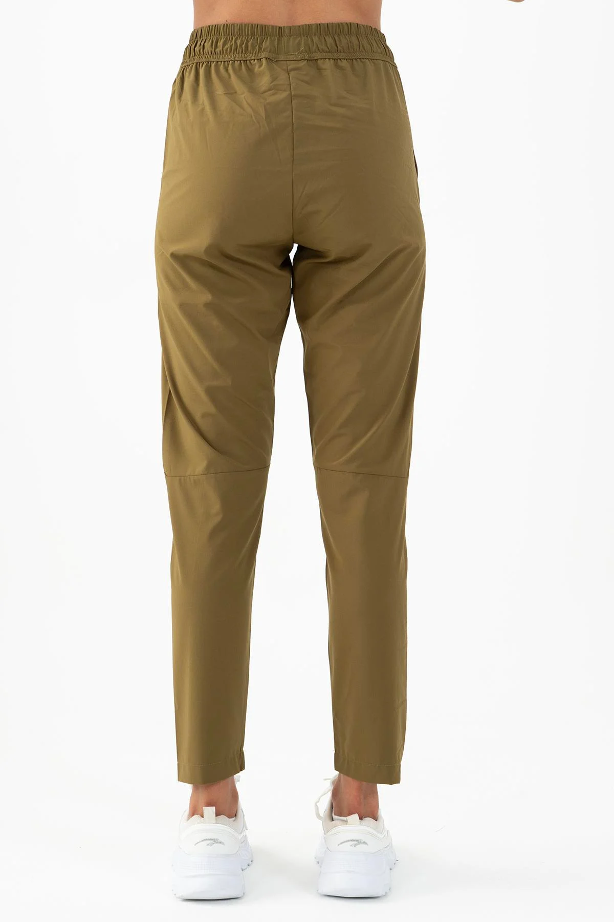 Maraton Regular Kadın Dar Paça Zeytin Pantolon - 3