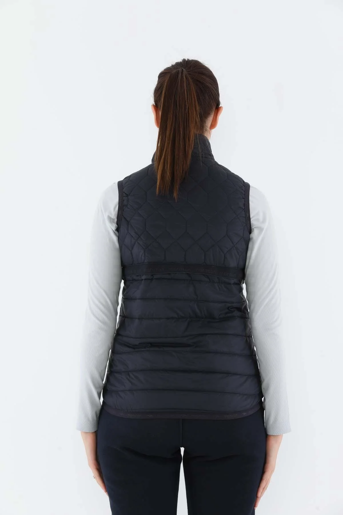 Maraton Regular Kadın Dik Yaka Lacivert Yelek - 5