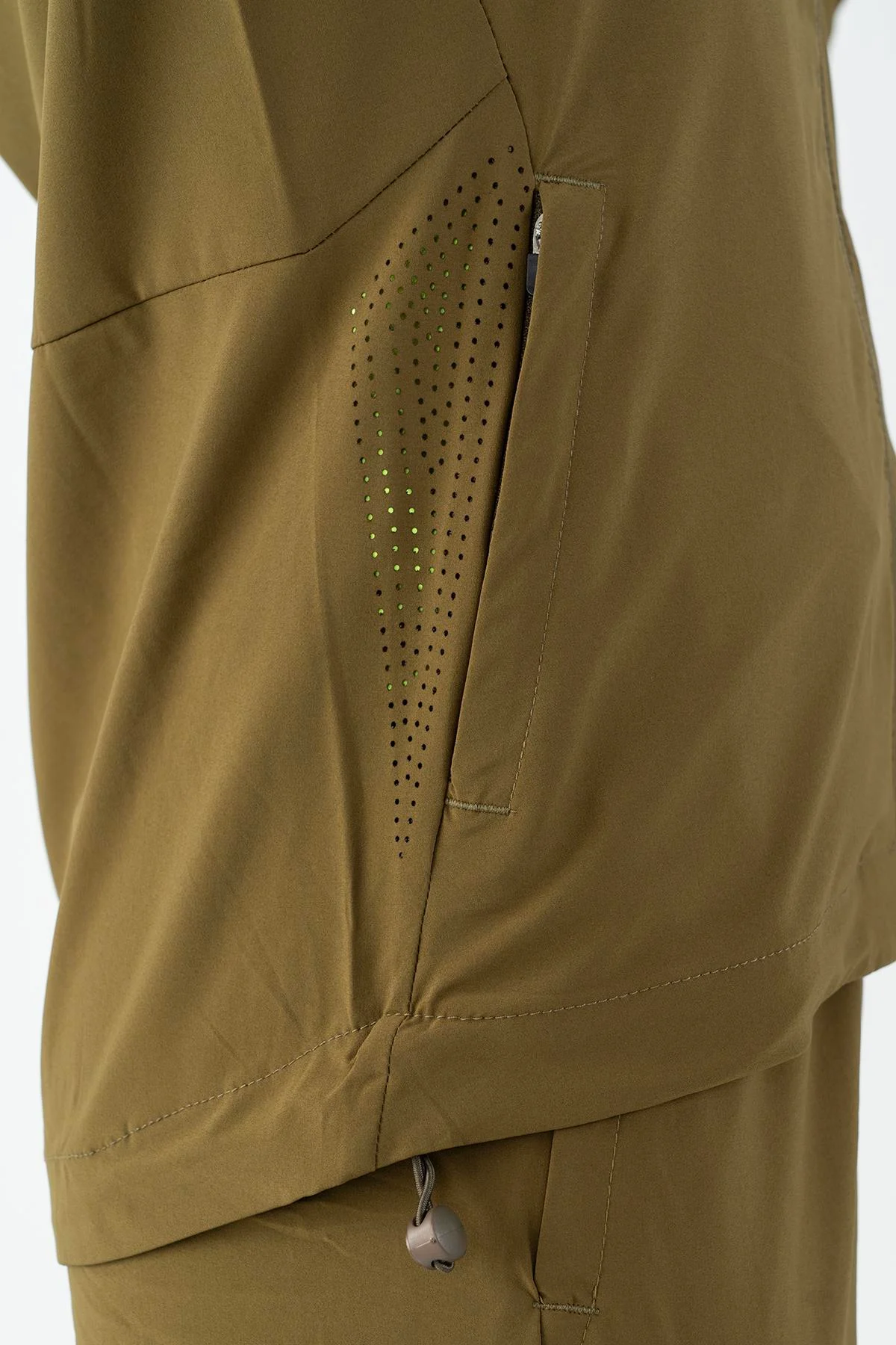 Maraton Regular Kadın Dik Yaka Zeytin Tracktop - 8