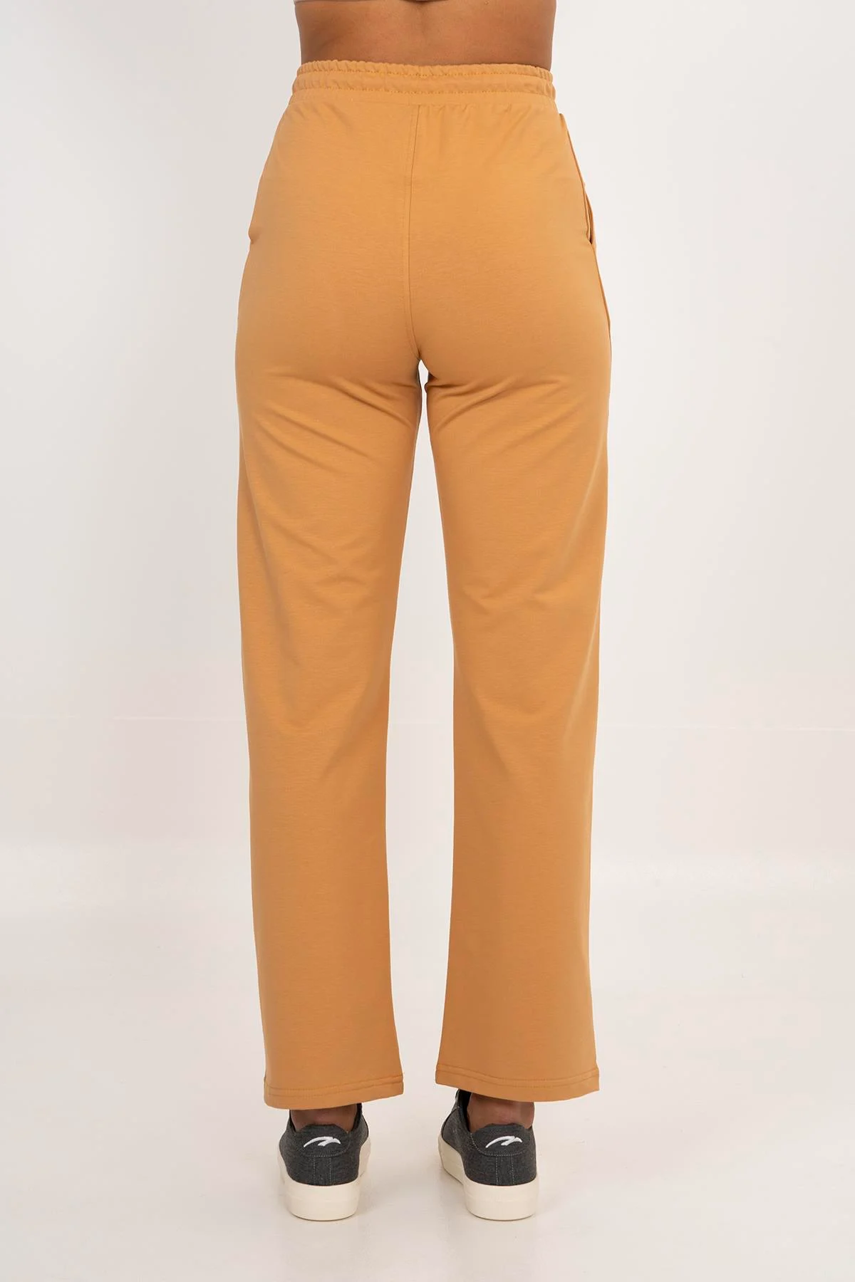 Maraton Regular Kadın İspanyol Paça Koyu Bej Pantolon - 3