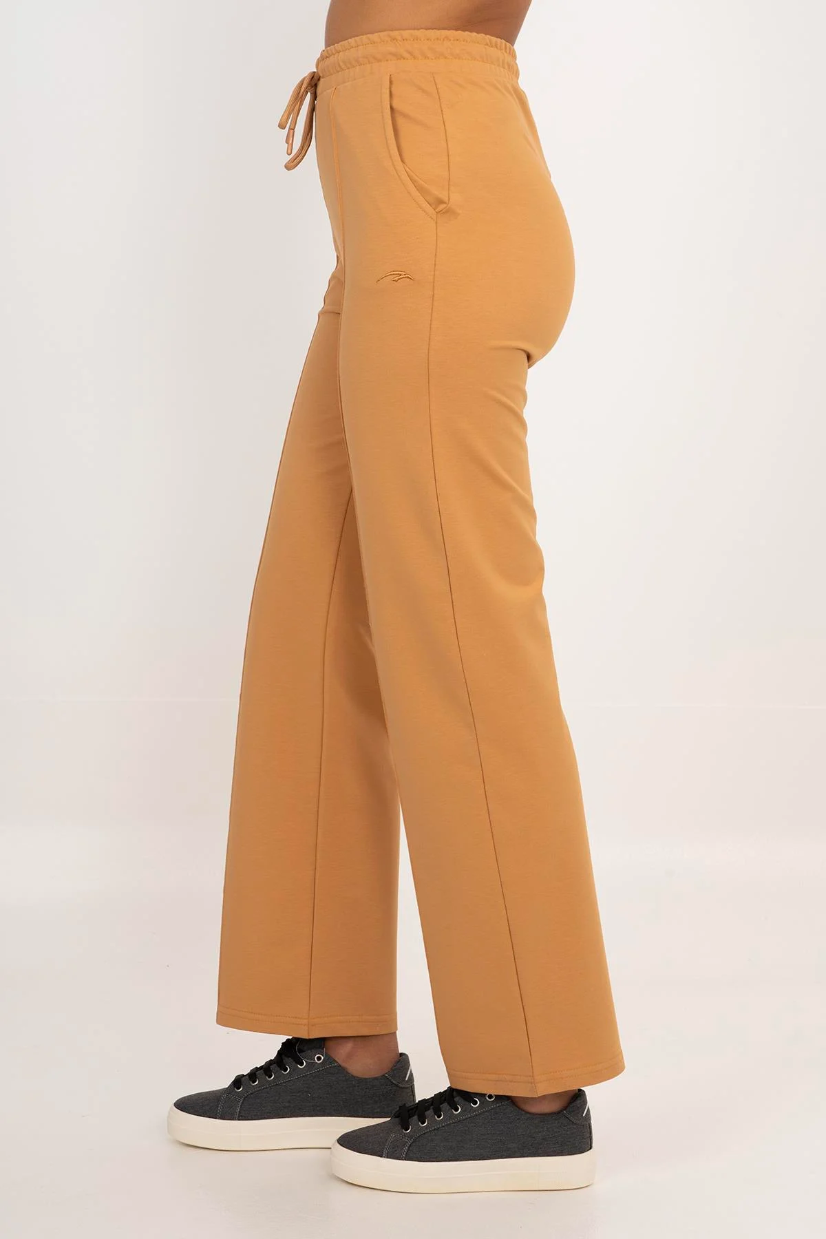 Maraton Regular Kadın İspanyol Paça Koyu Bej Pantolon - 5