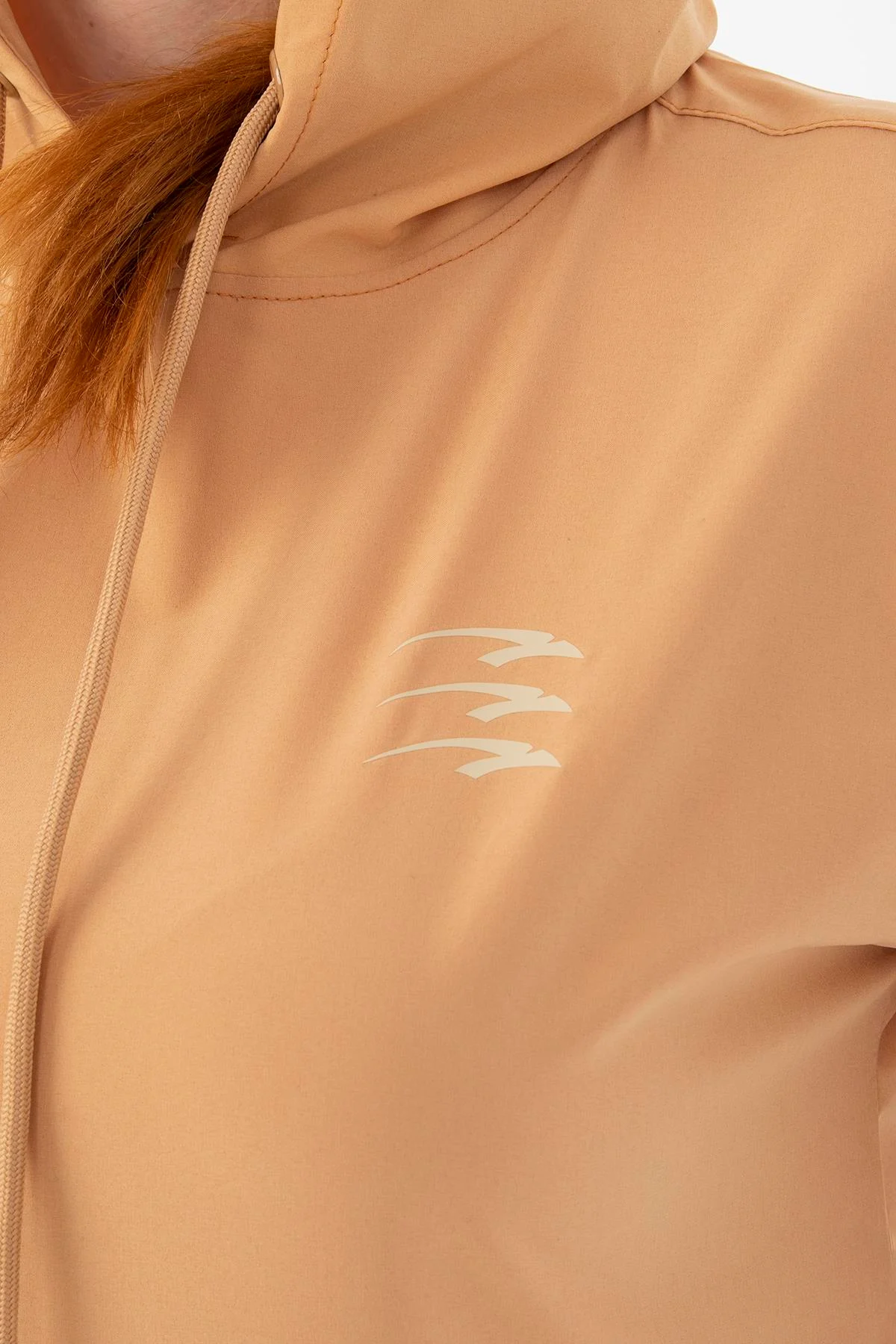 Maraton Regular Kadın Kapüşonlu Koyu Bej T-shirt - 6