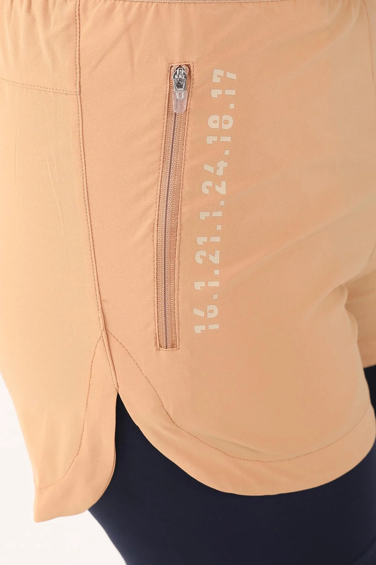 Maraton Regular Kadın Koyu Bej Şort - 8