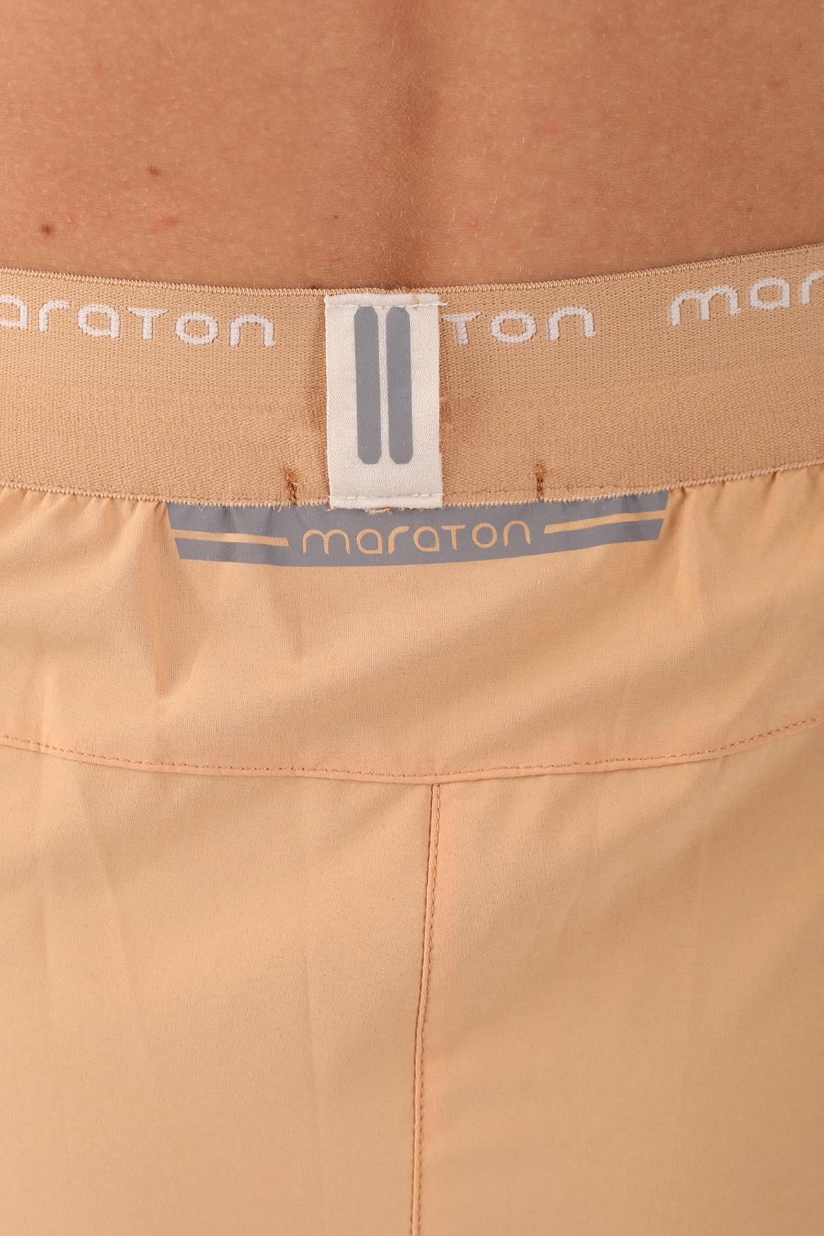 Maraton Regular Kadın Koyu Bej Şort - 9