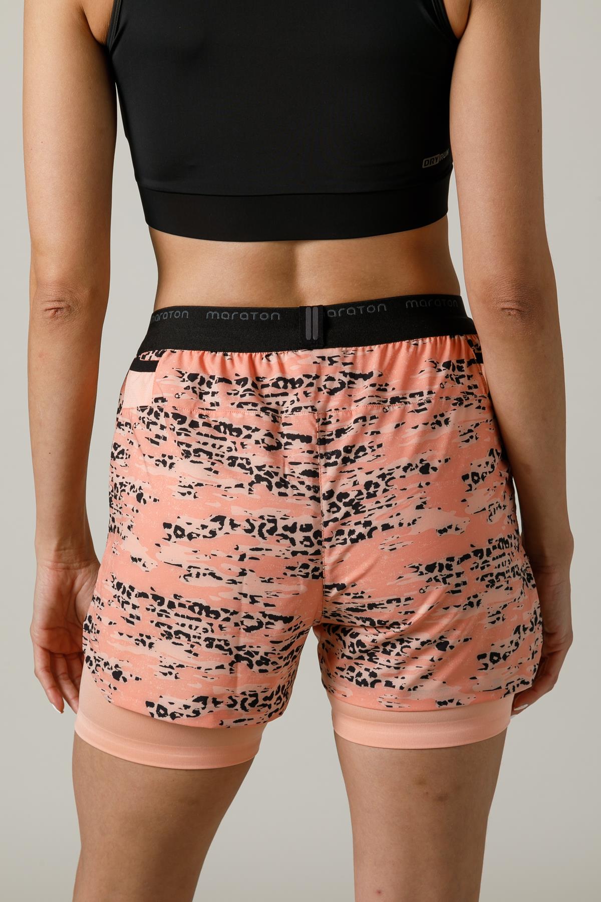 Maraton Regular Kadın Mercan Şort - 3