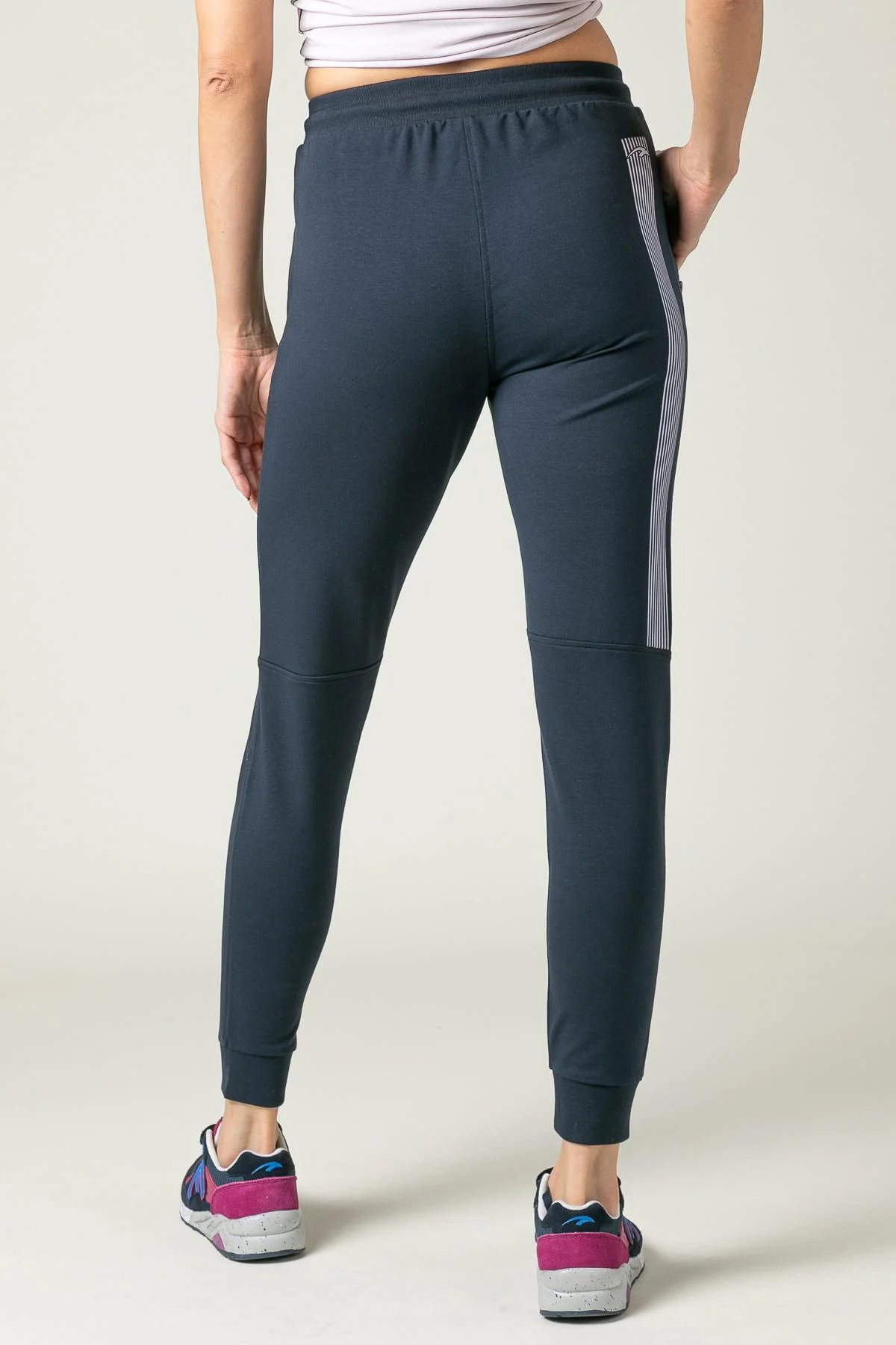 Maraton Regular Kadın Ribana Paça Açık Lacivert Pantolon - 3