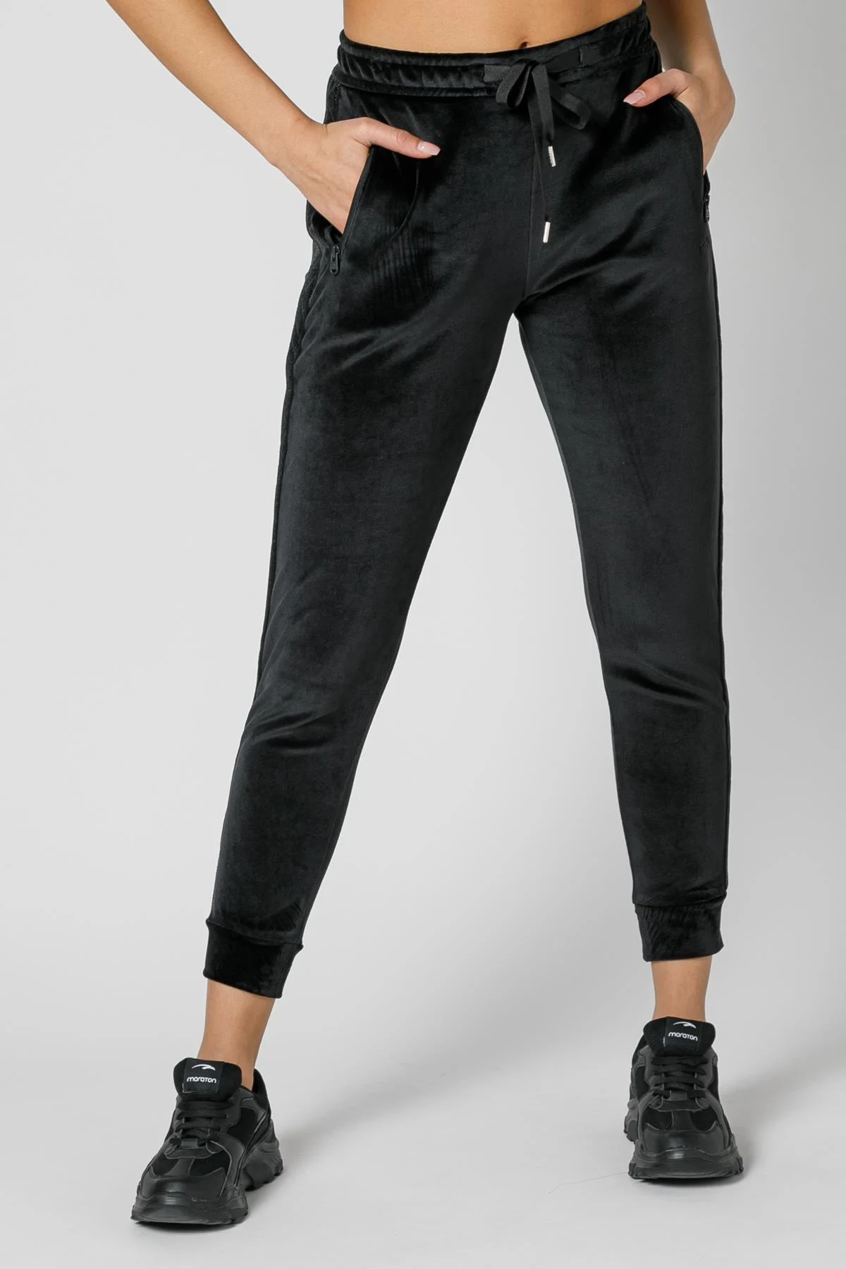 Maraton Regular Kadın Siyah- Pantolon