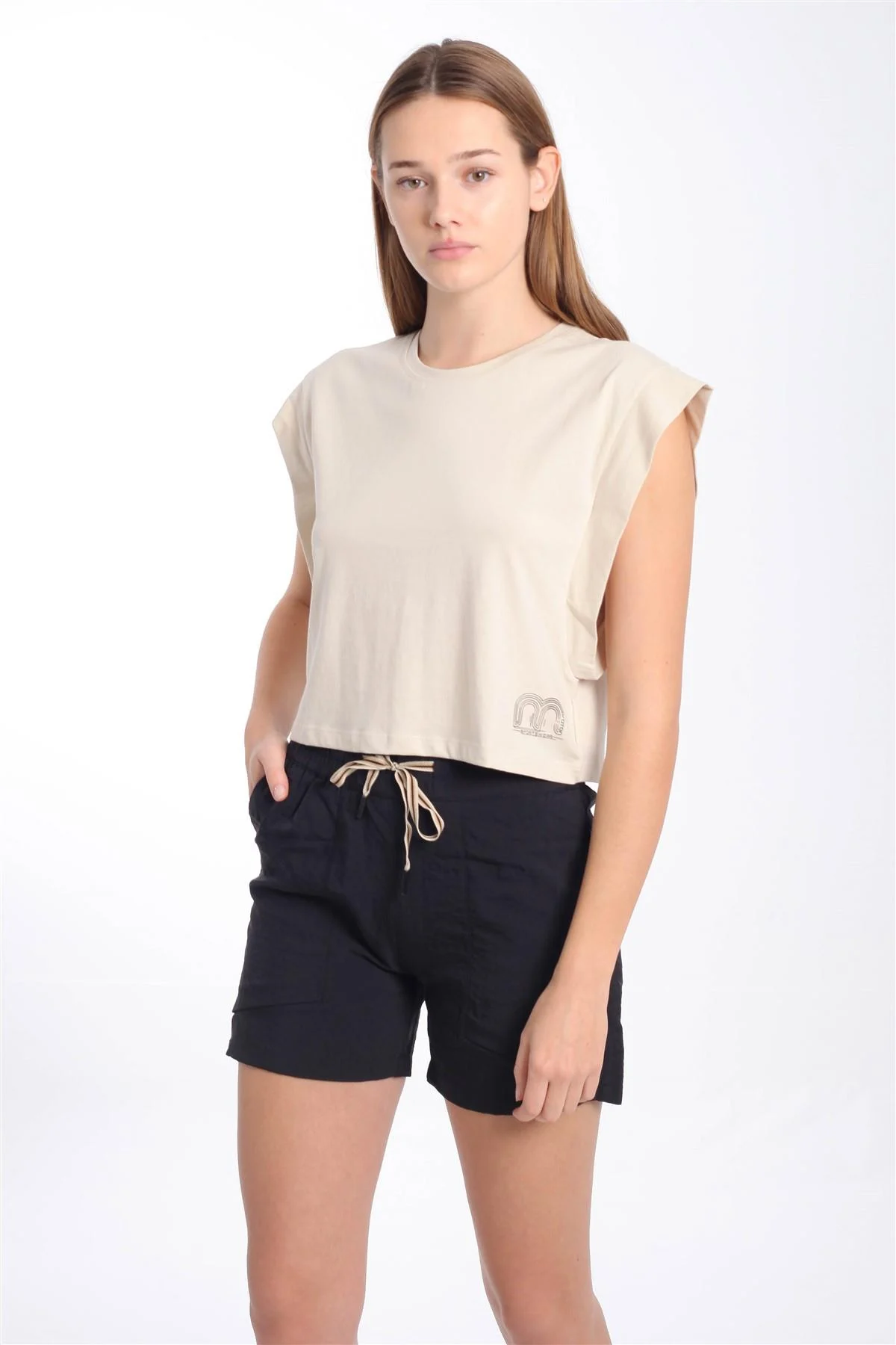 Maraton Regular Kadın Siyah Şort - 4