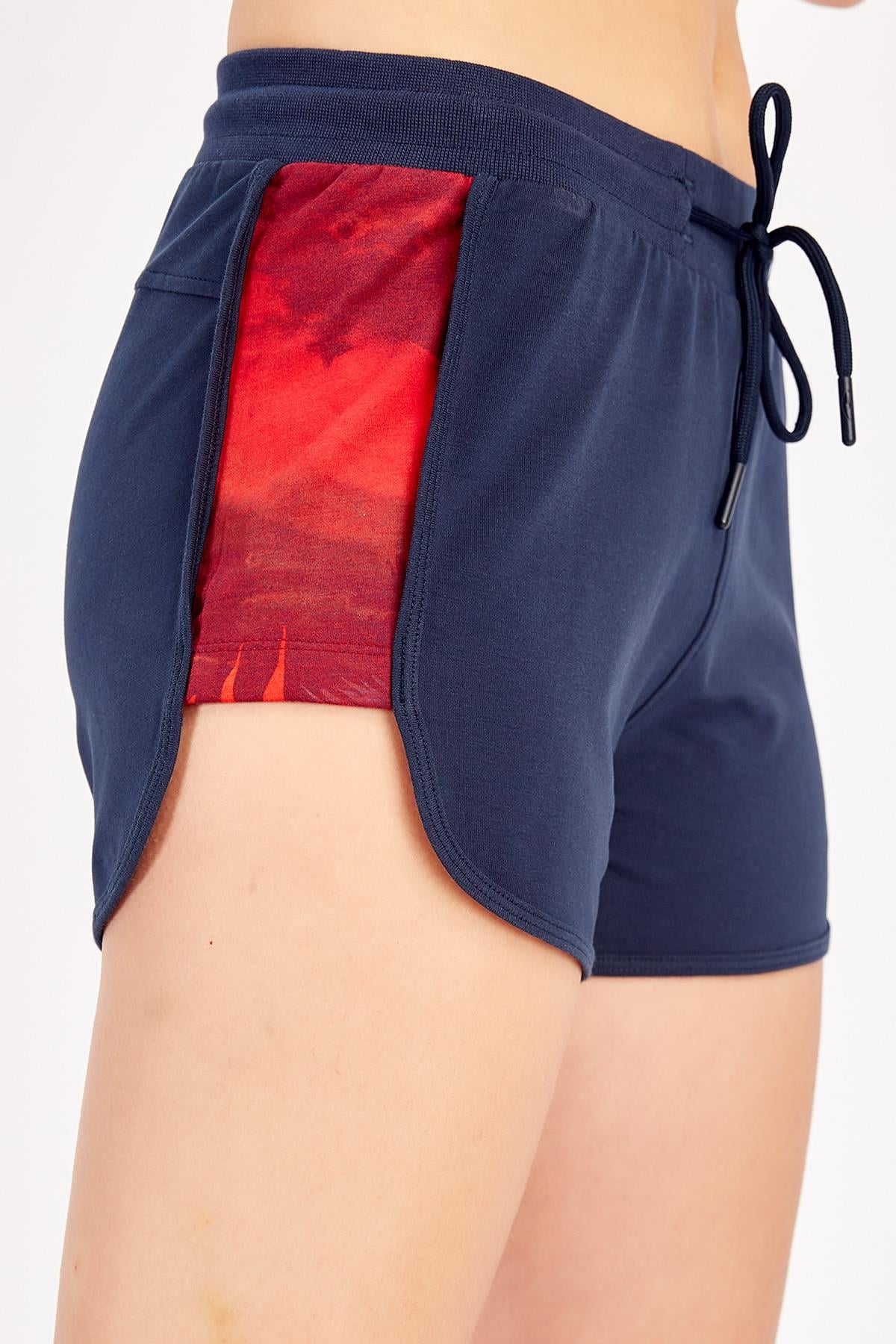Maraton Regular Kadın Şort Açık Lacivert Şort - 4