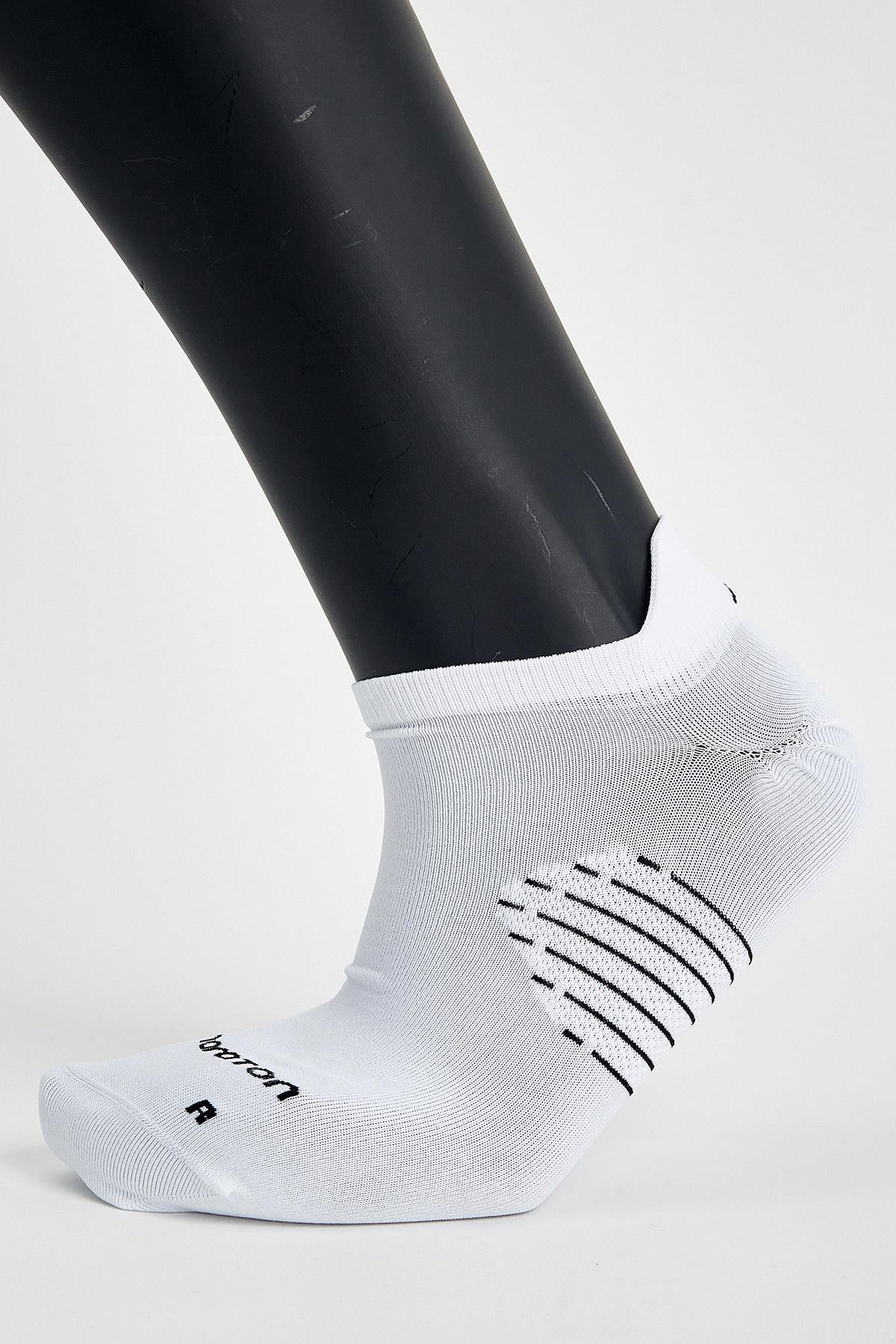 Maraton Regular Unisex Beyaz Çorap