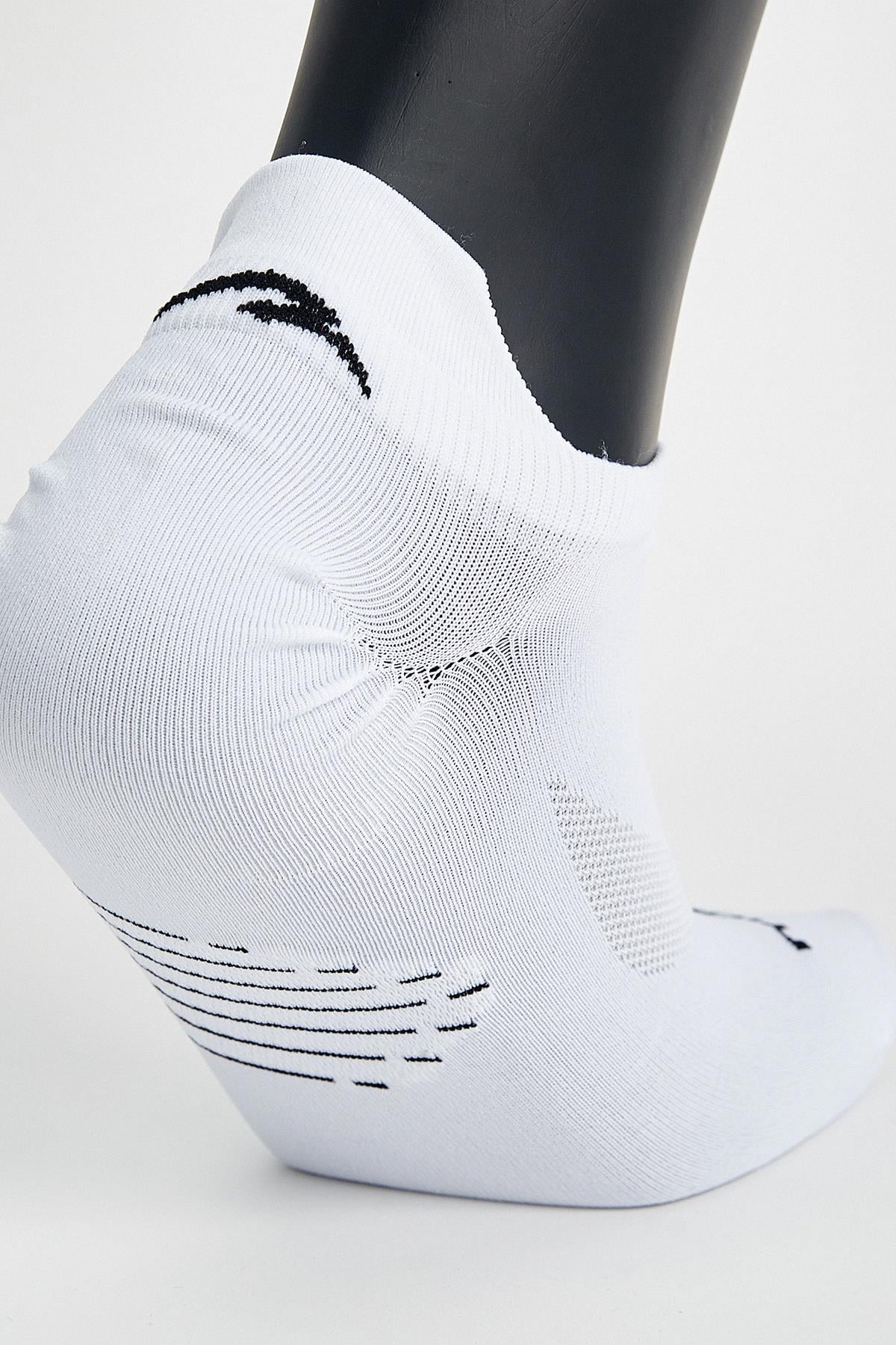 Maraton Regular Unisex Beyaz Çorap - 5