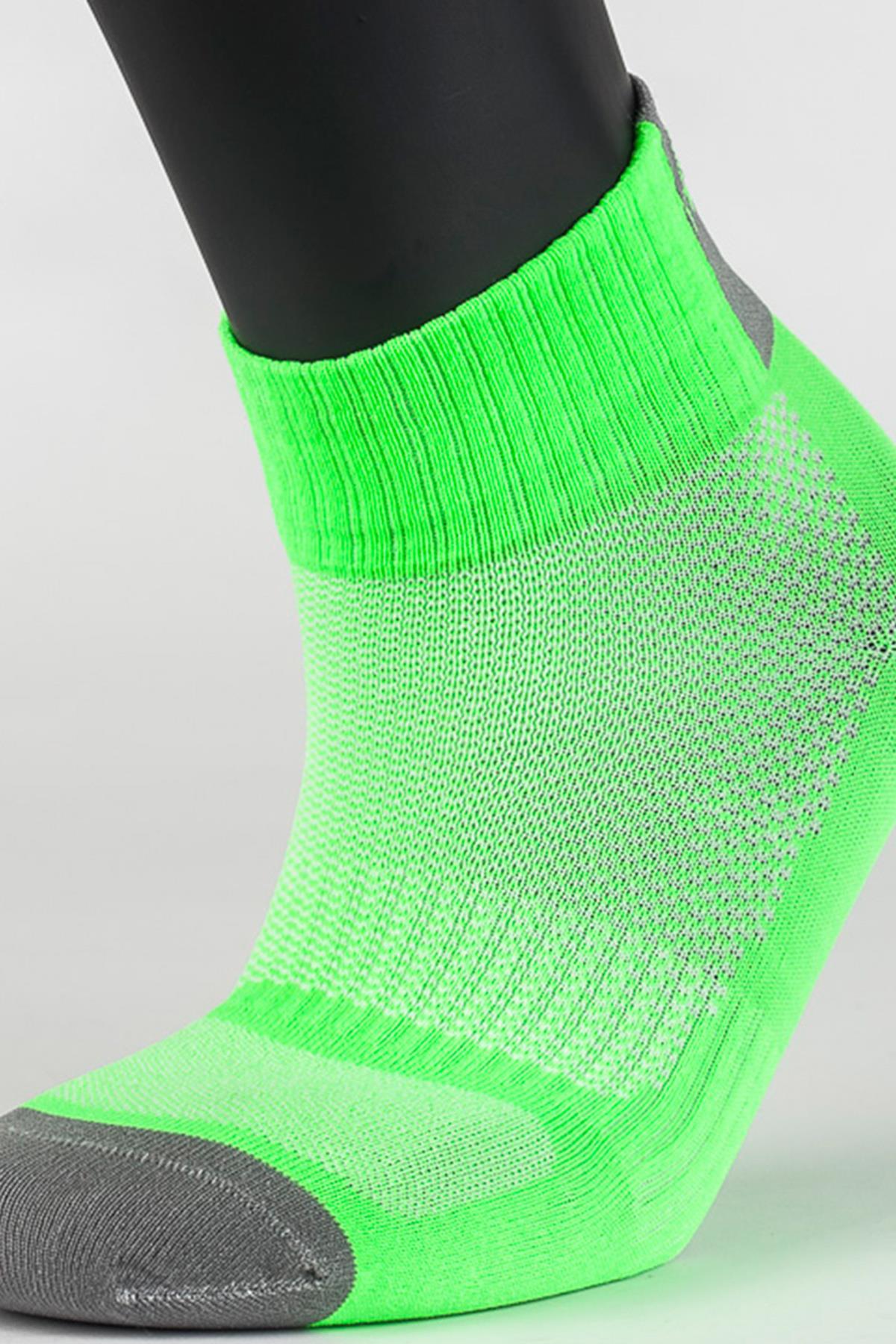 Maraton Regular Unisex Neon Yeşil Çorap - 4