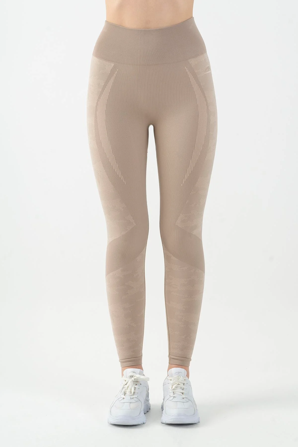 Maraton Seamless Kadın Açık Vizon Tayt