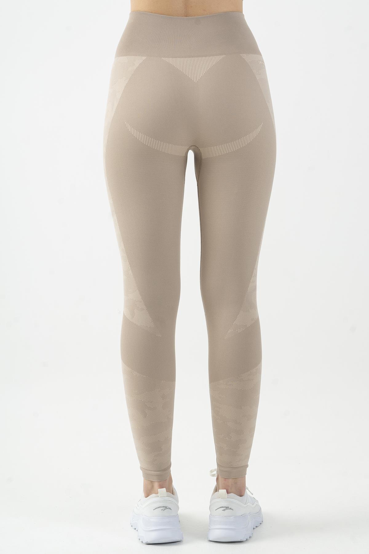 Maraton Seamless Kadın Açık Vizon Tayt - 3