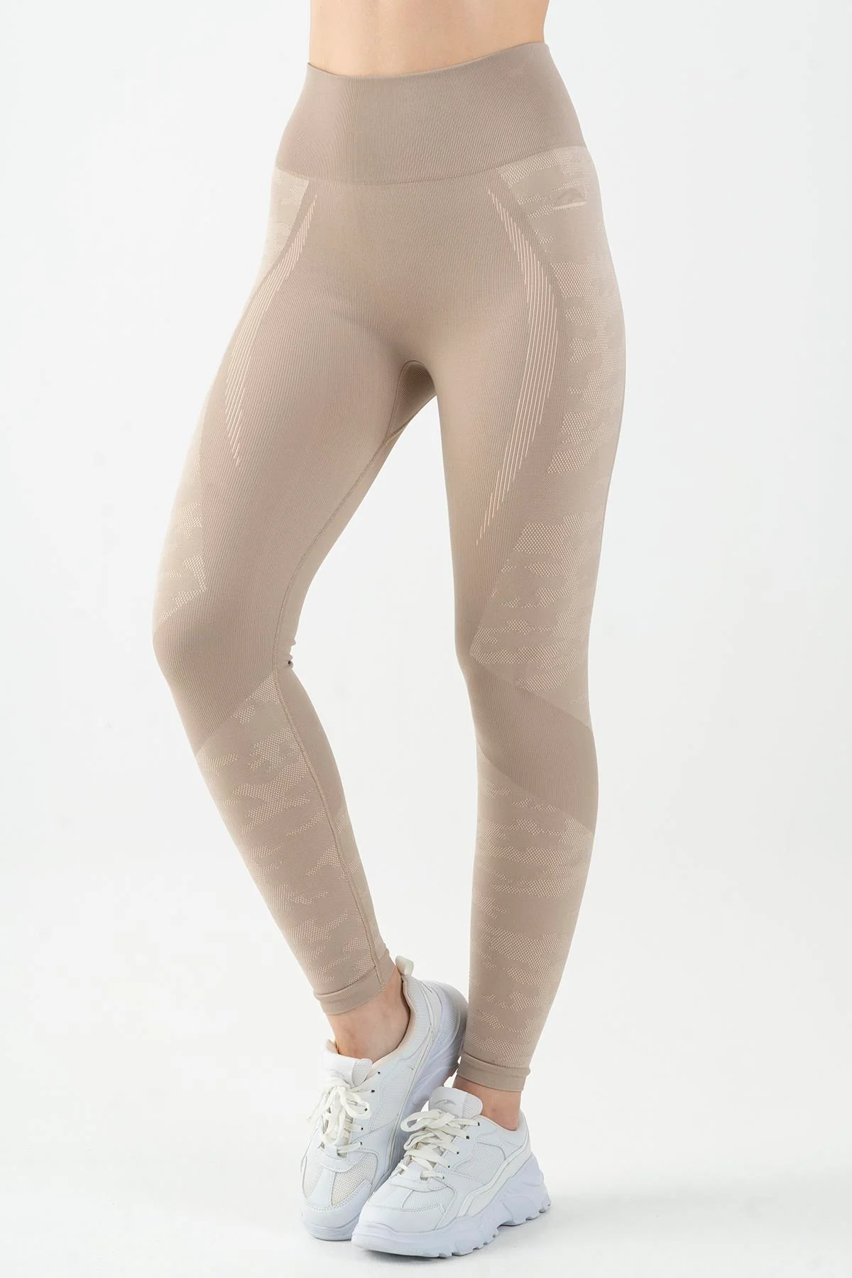 Maraton Seamless Kadın Açık Vizon Tayt - 5