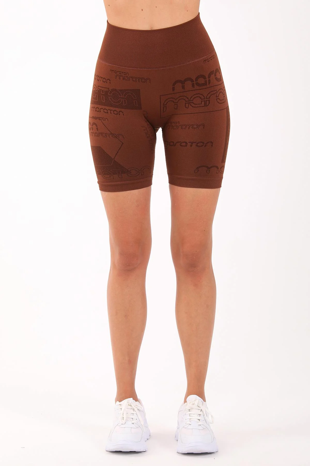Maraton Seamless Kadın Sepya Şort