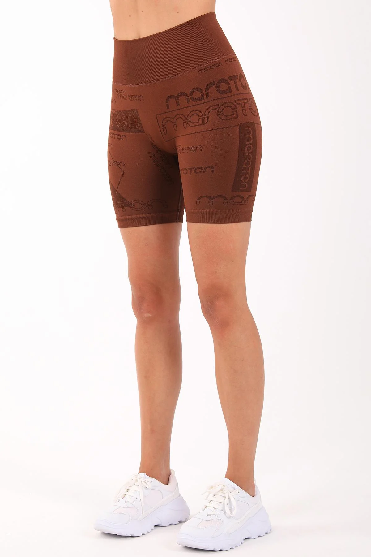 Maraton Seamless Kadın Sepya Şort - 5