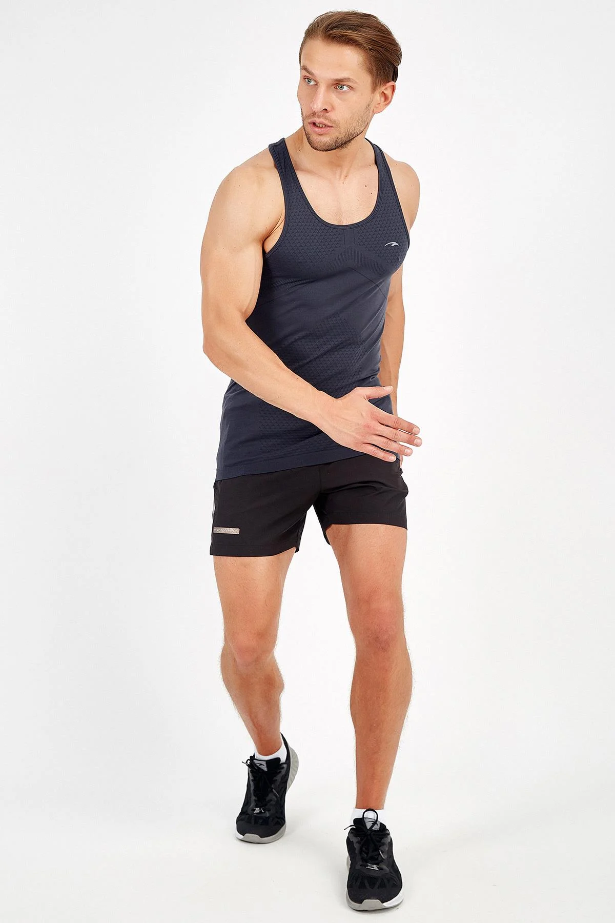 Maraton SlimFit Erkek Atlet Yaka Açık Lacivert- Atlet - 6