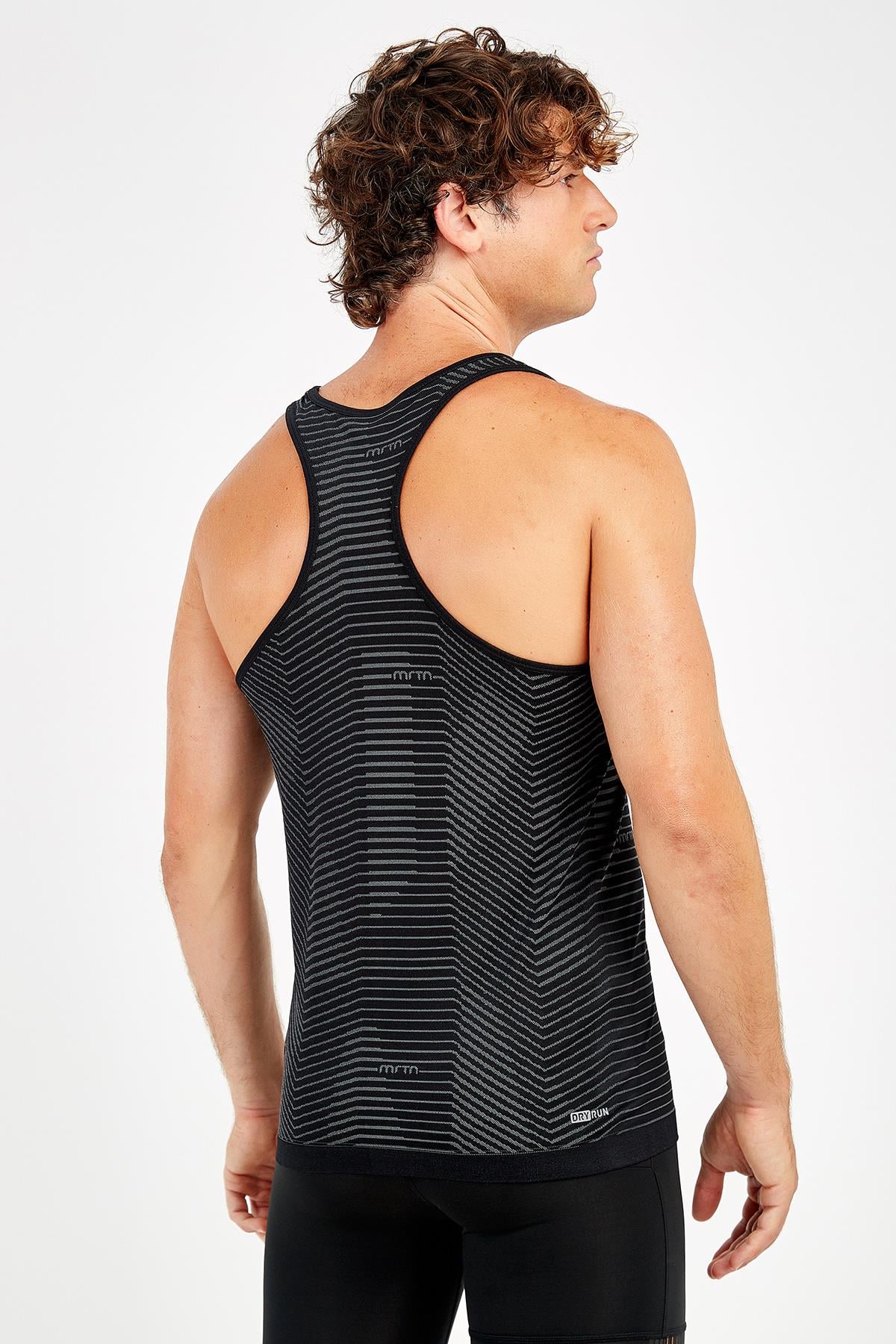 Maraton SlimFit Erkek Atlet Yaka Siyah- Atlet - 3