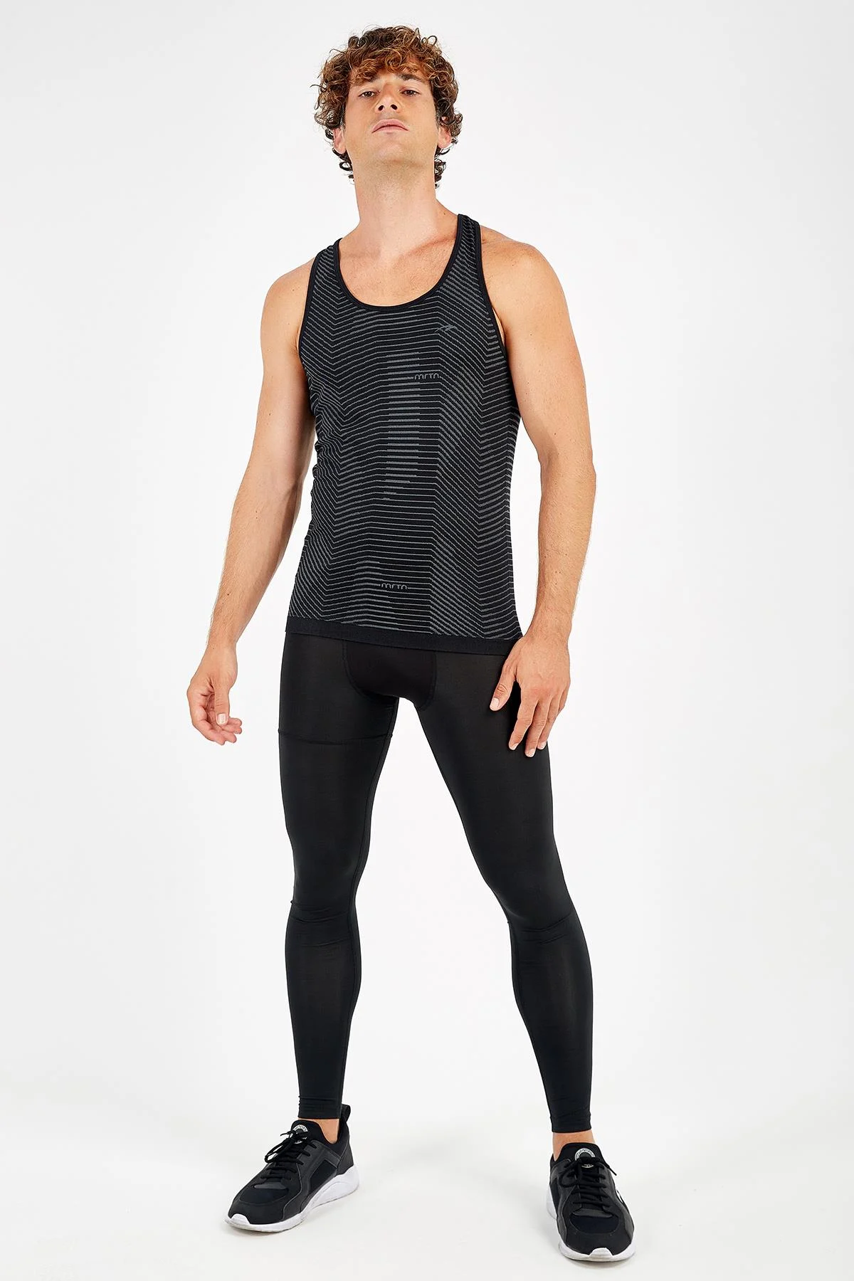 Maraton SlimFit Erkek Atlet Yaka Siyah- Atlet - 5