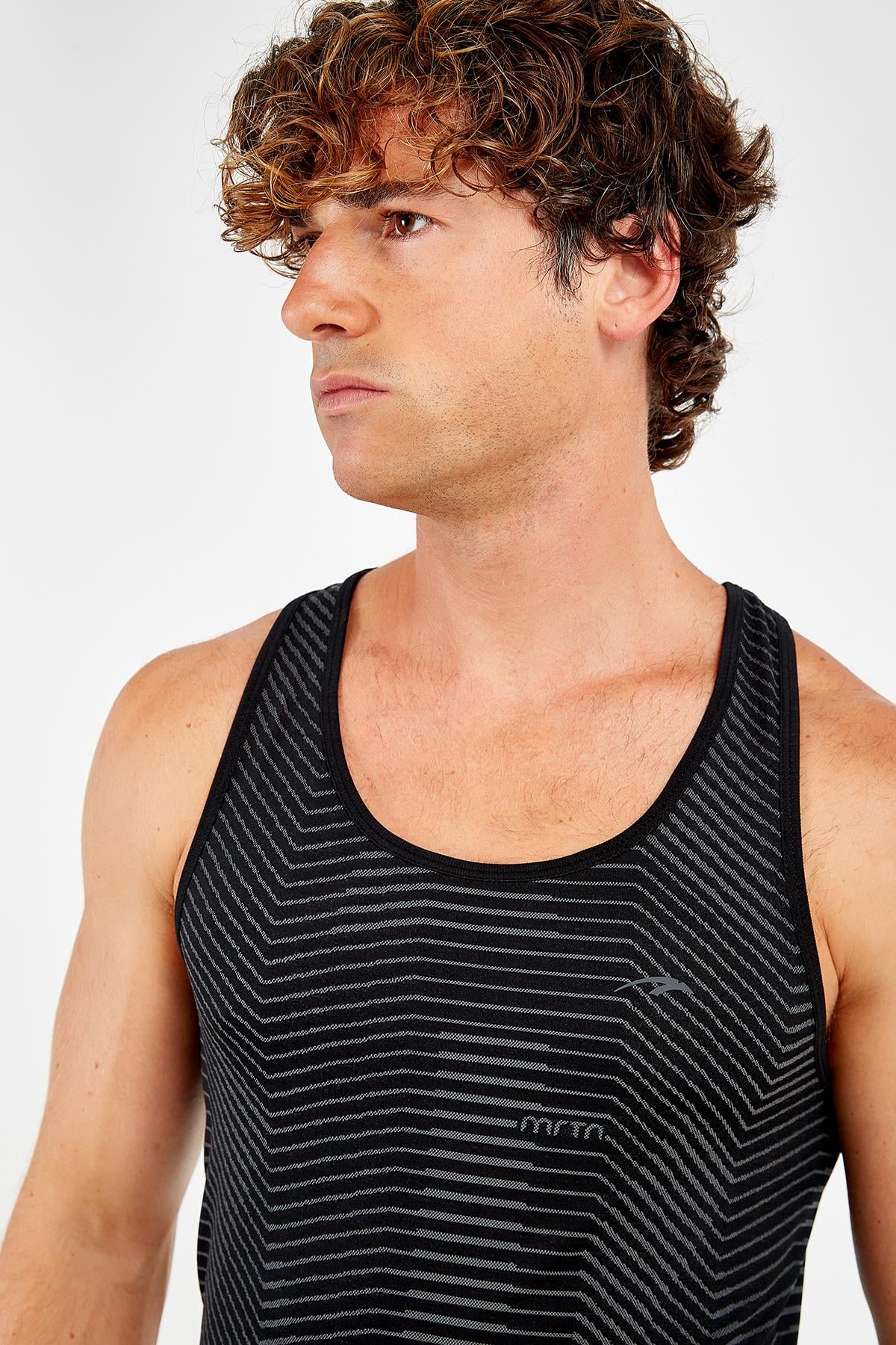 Maraton SlimFit Erkek Atlet Yaka Siyah- Atlet - 6