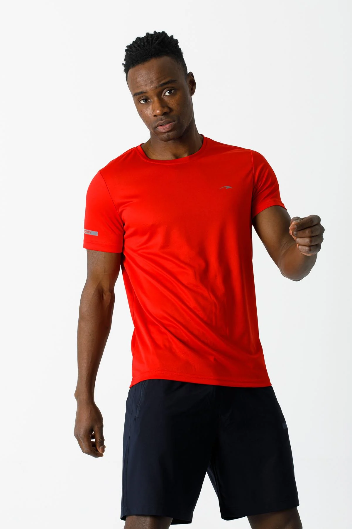 Maraton SlimFit Erkek Bisiklet Yaka Kırmızı T-shirt