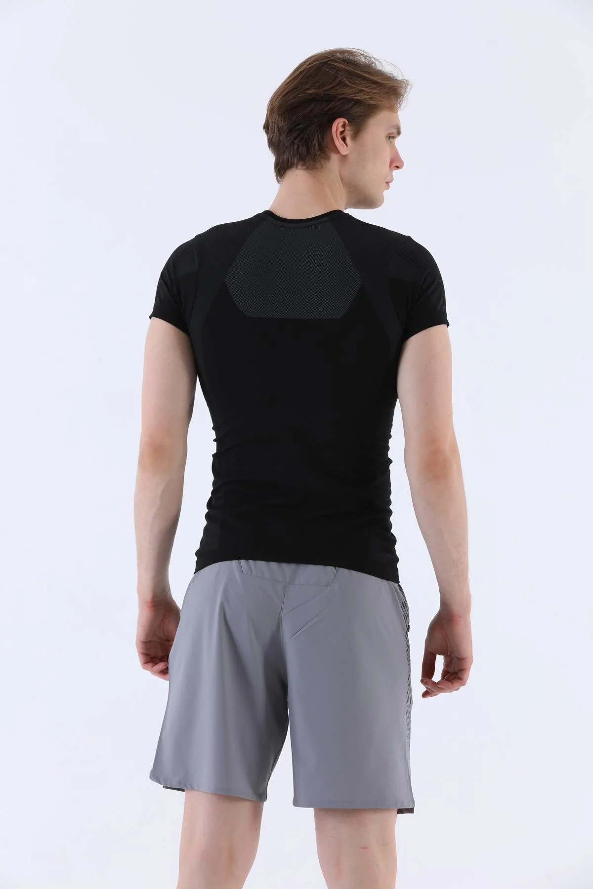 Maraton SlimFit Erkek Bisiklet Yaka Siyah- T-shirt - 3