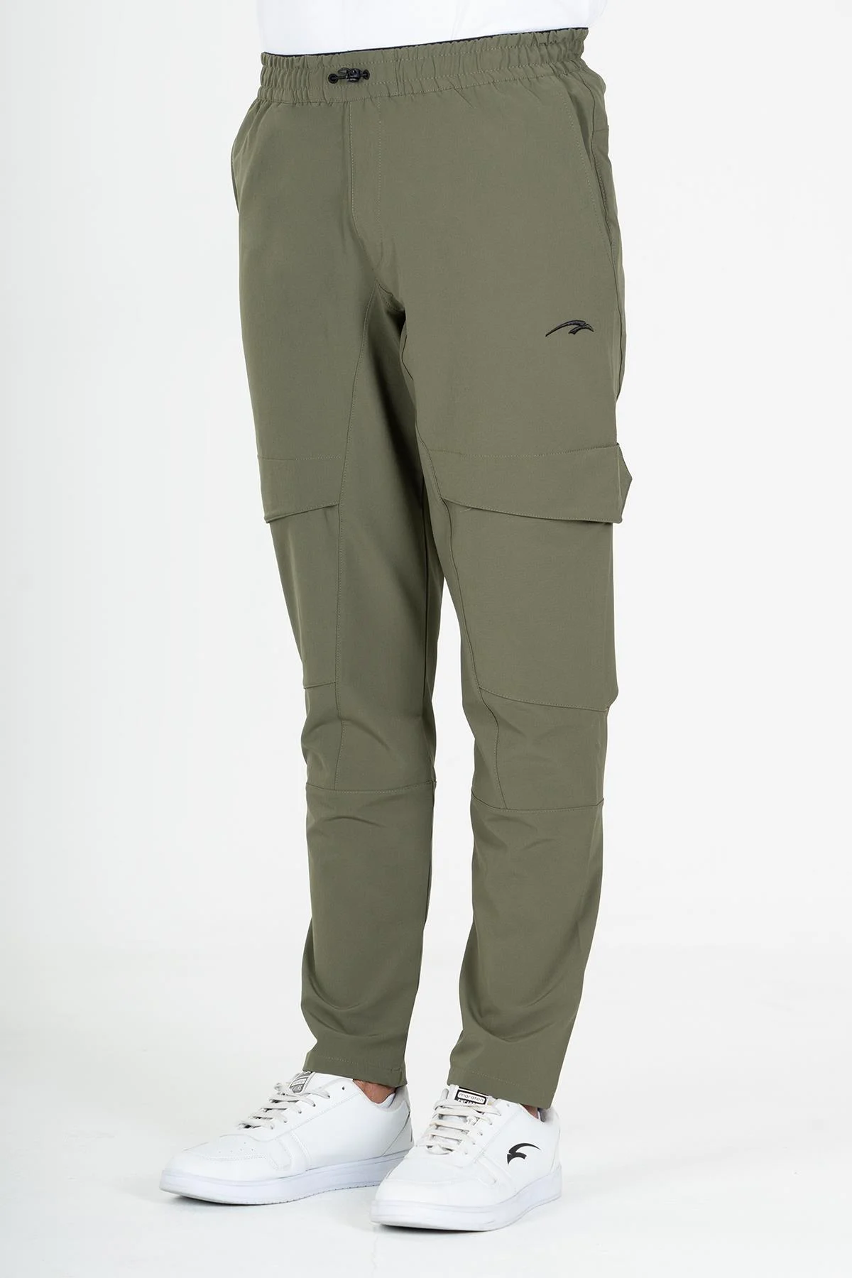 Maraton SlimFit Erkek Dar Paça Açık Haki- Eşofman Altı - 4