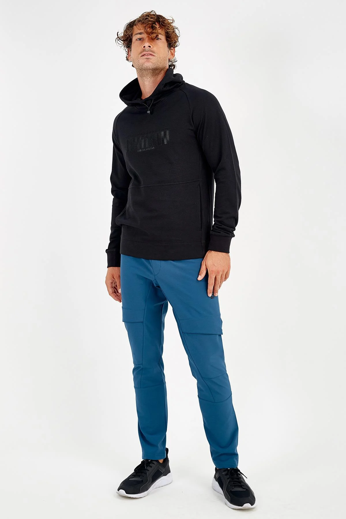 Maraton SlimFit Erkek Dar Paça Petrol Eşofman Altı - 5