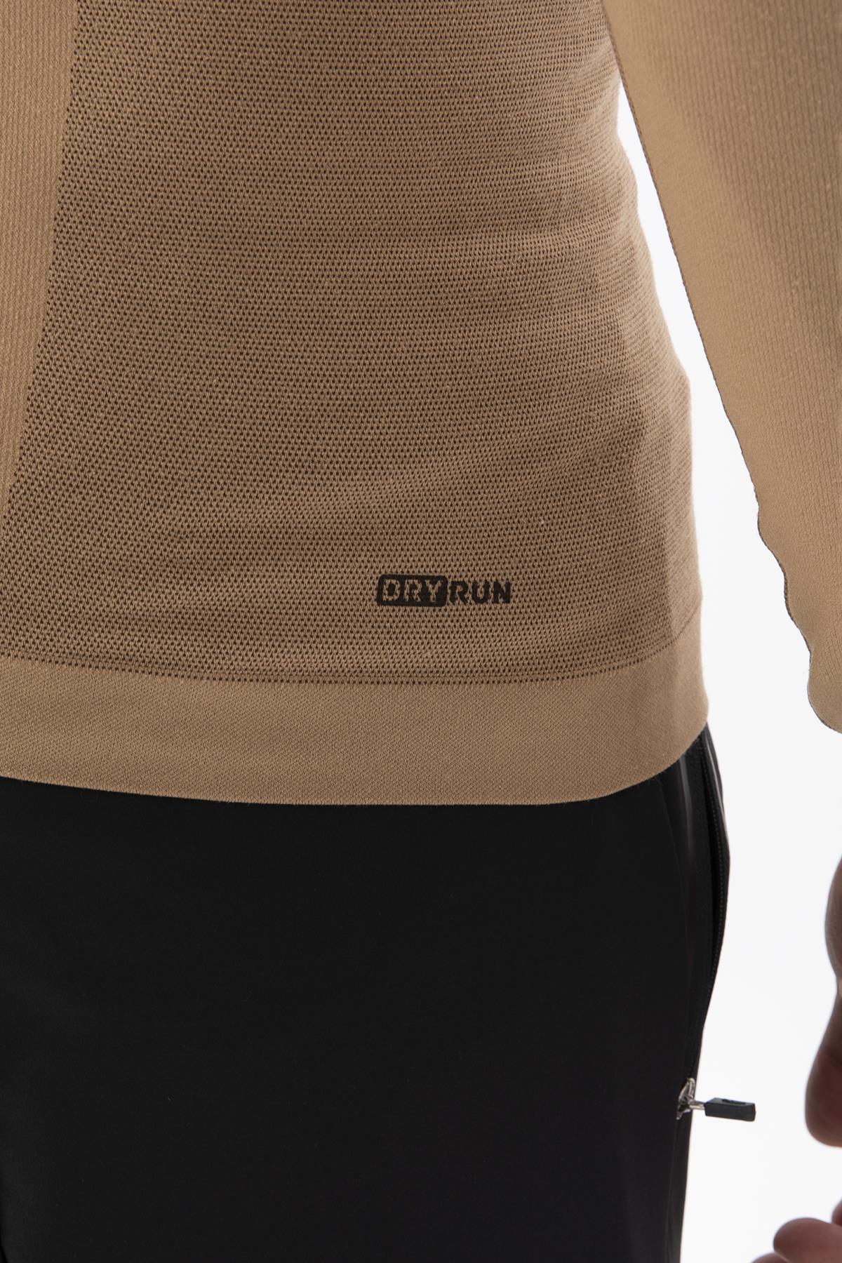 Maraton SlimFit Erkek Kapüşonlu BEJ Sweatshirt - 8