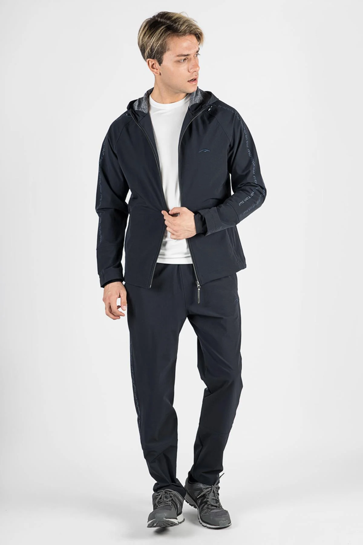 Maraton SlimFit Erkek Kapüşonlu Lacivert Ceket - 5