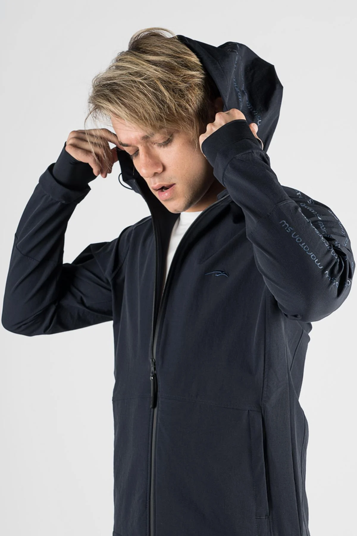 Maraton SlimFit Erkek Kapüşonlu Lacivert Ceket - 6