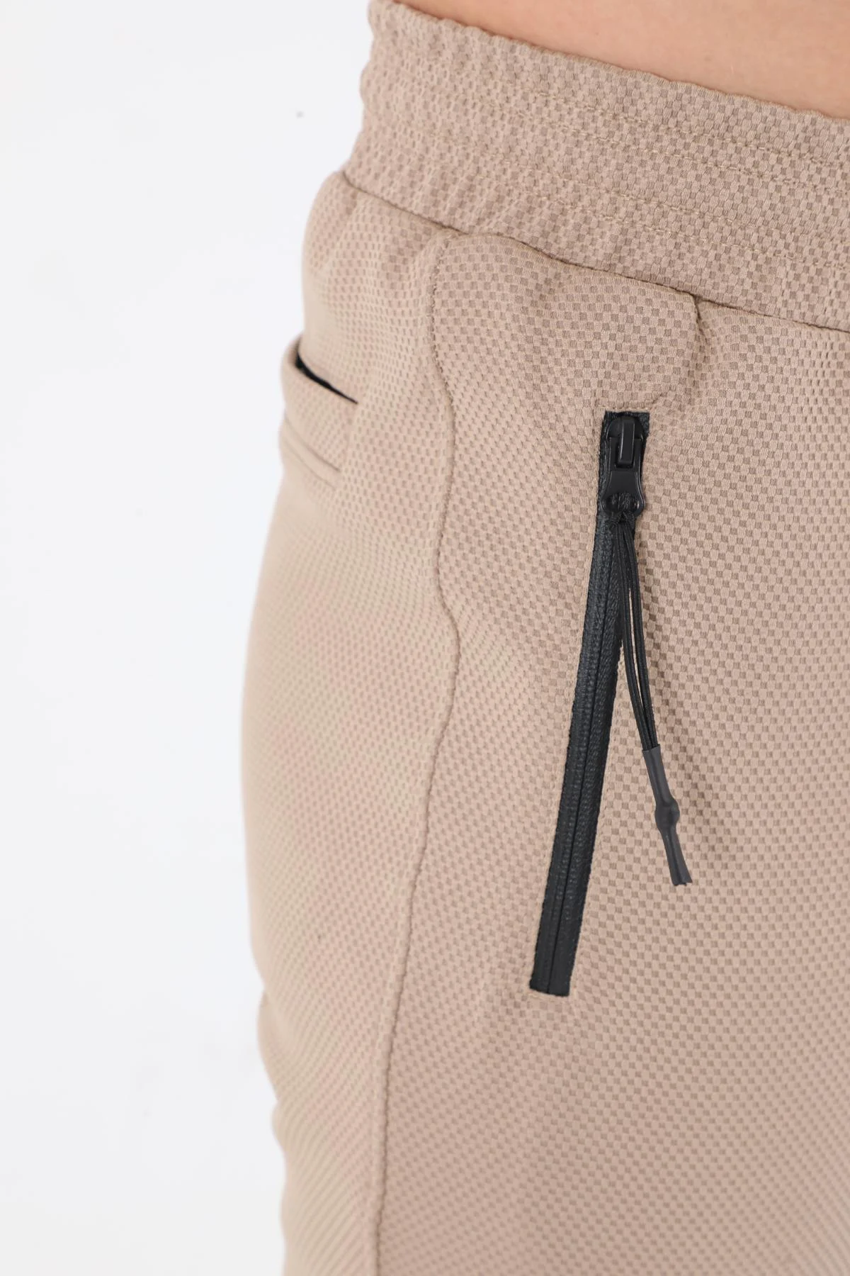 Maraton SlimFit Erkek Ribana Paça Açık Vizon Pantolon - 8