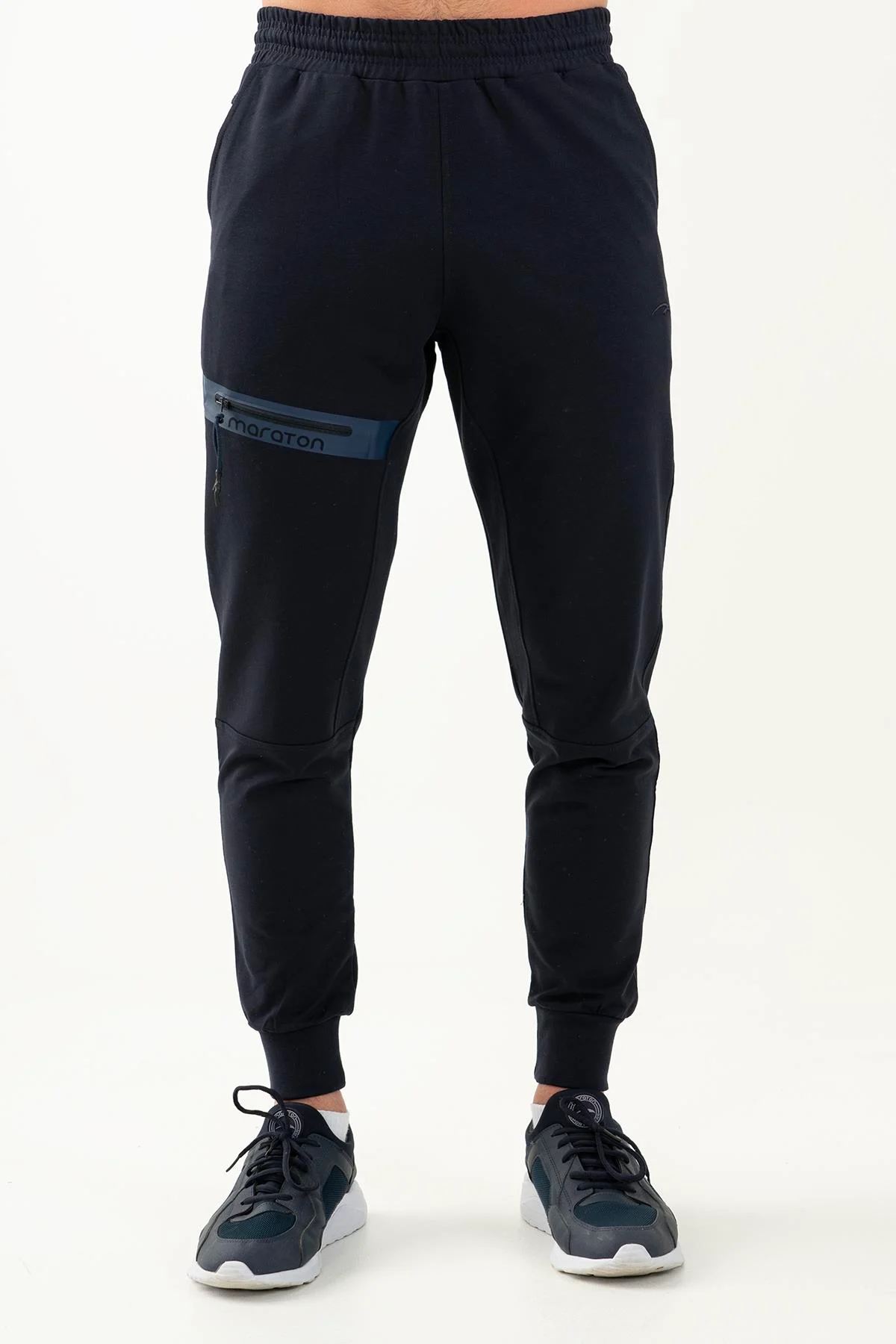 Maraton SlimFit Erkek Ribana Paça Lacivert- Pantolon