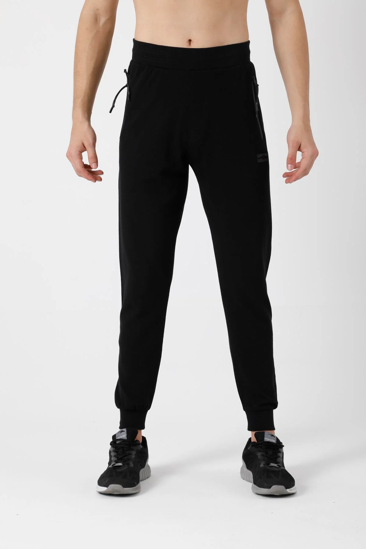 Maraton SlimFit Erkek Siyah Eşofman Altı