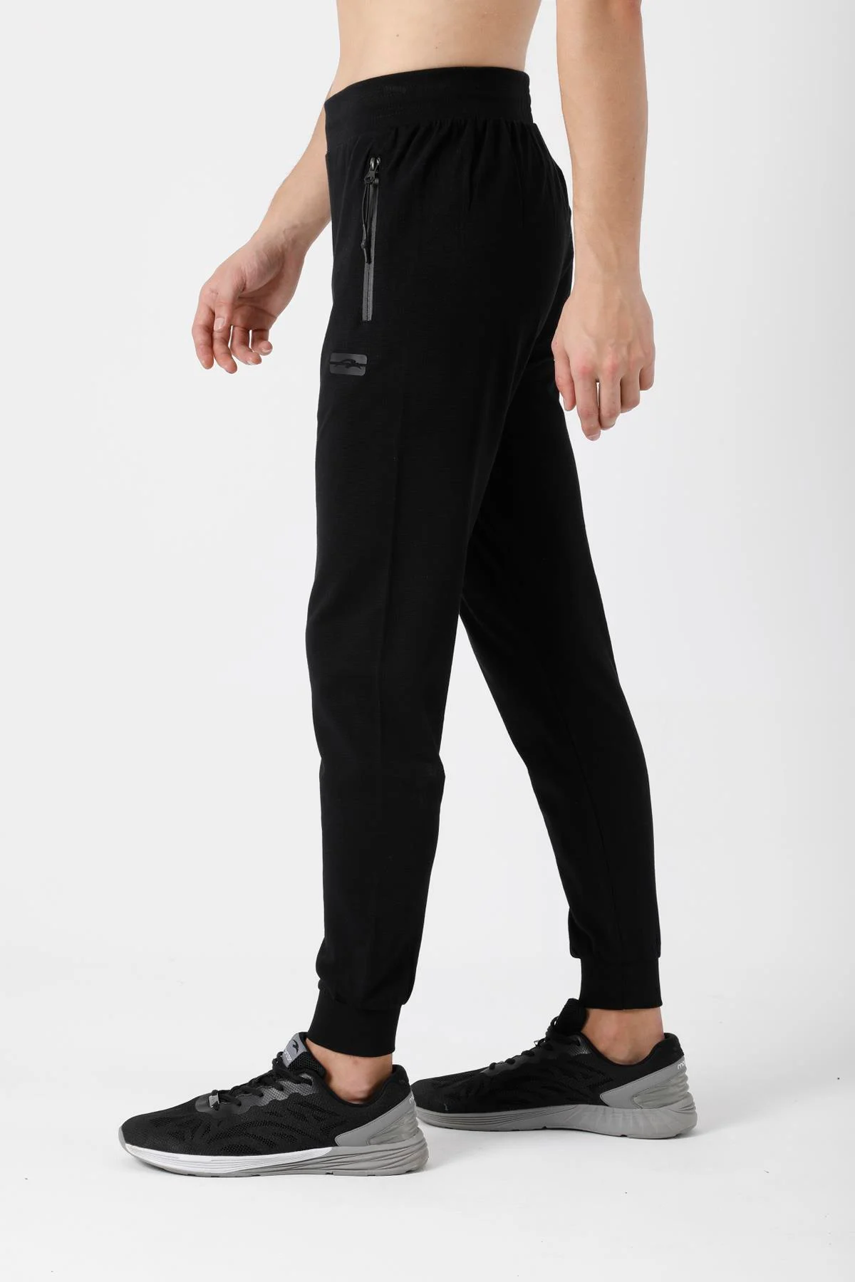 Maraton SlimFit Erkek Siyah Eşofman Altı - 5